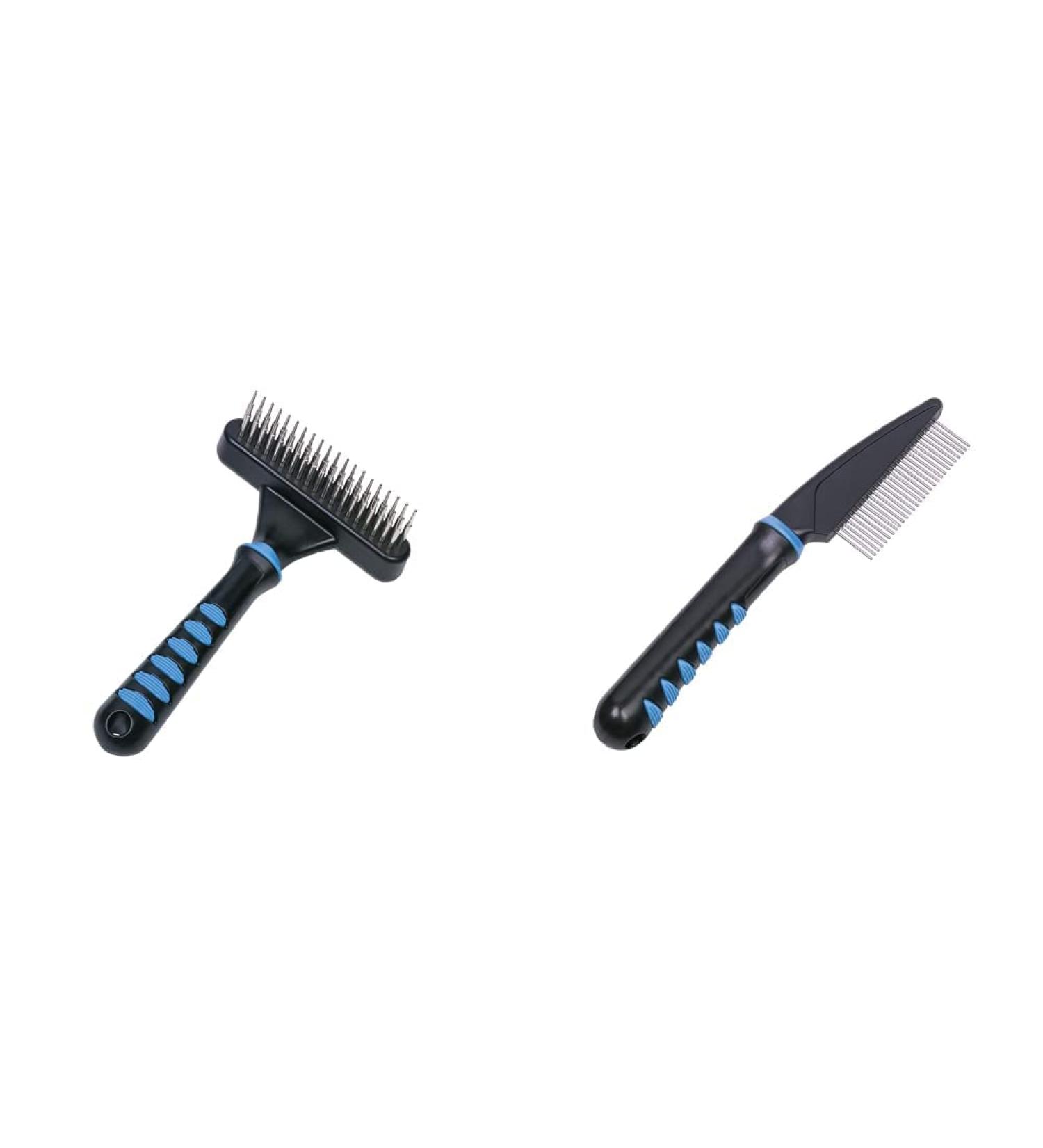 Nobby Comfort Line Desurage Striegel & Discrowding Ridge Bundle - 39 & 29 Teeth Rotating Comb for Optimal Pet Grooming - Buy Online on SooperMarket.com