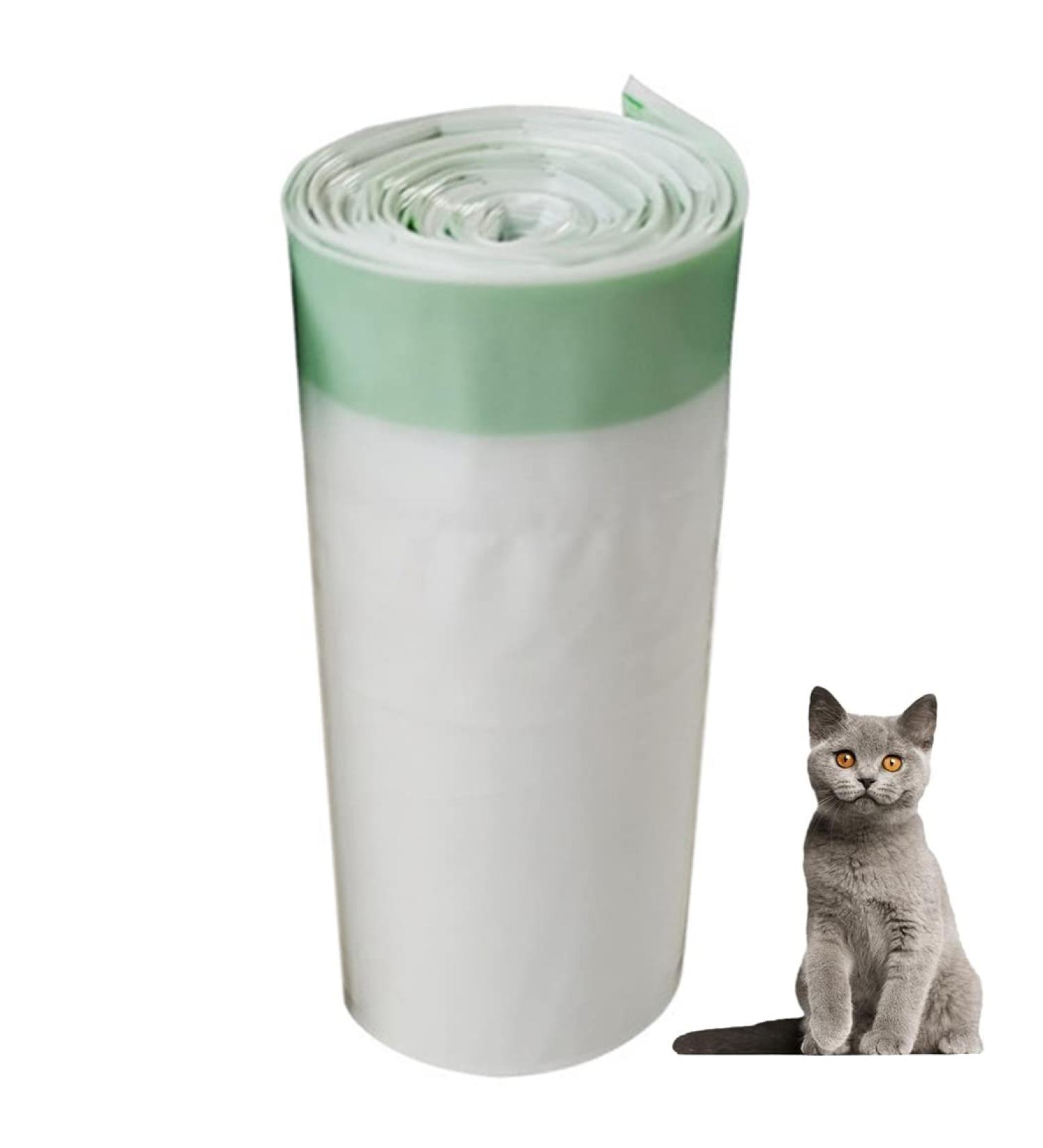 yeesport Cat Litter Box Bag - Drawstring 10PCS Portable Strong Sturdy Large Portable Strong Kitten Litter Pan Bag Cat Waste Box Liner White L - Buy Online on SooperMarket.com