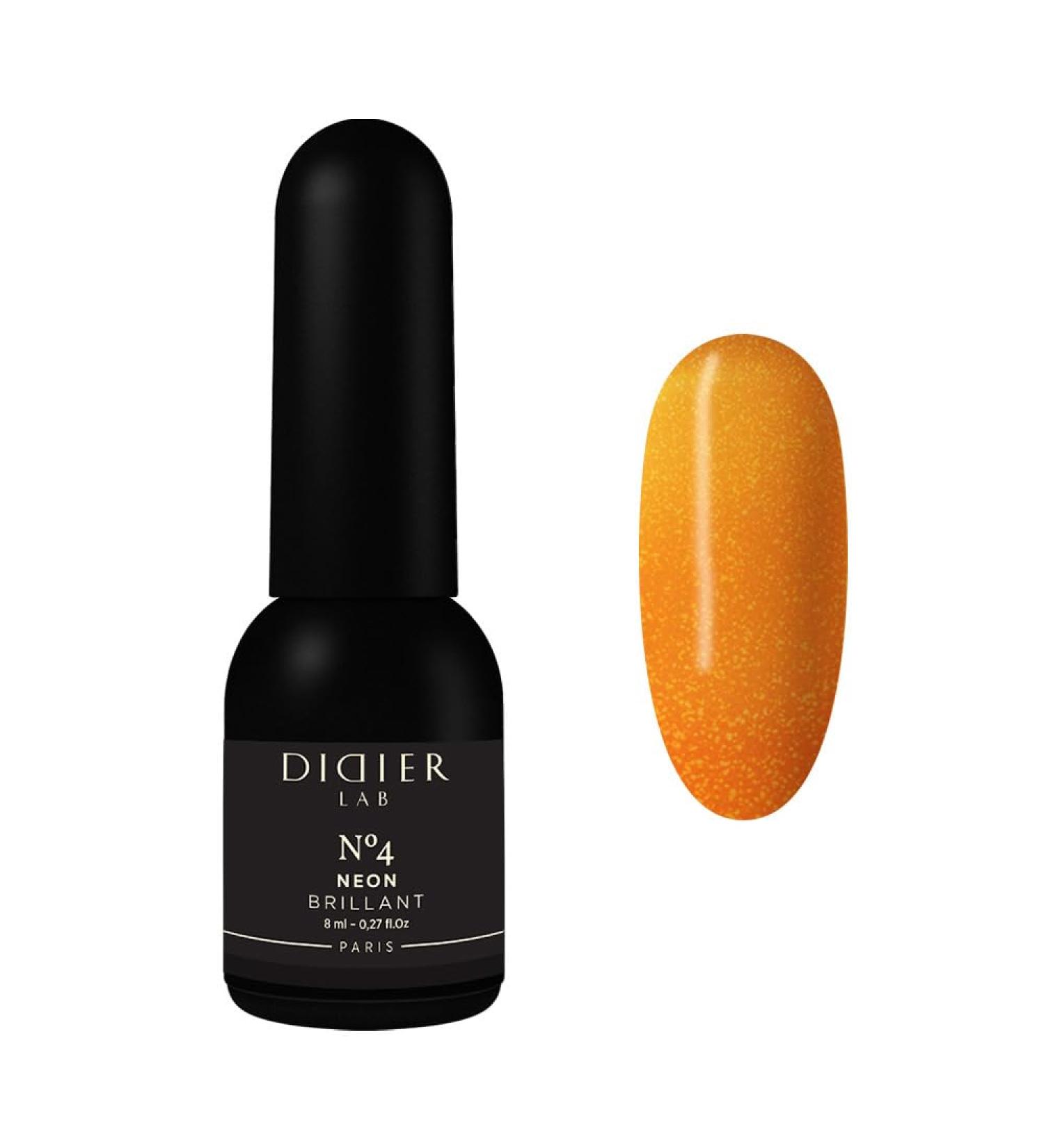 Didier Lab - Premium UV Gel Nail Polish - Brillant Neon No4- Gel Nail Varnish - Nail Art - Long-Lasting High Gloss Wear - Gel Nail Polish - Gel Nails - Glitter Gel Nail Polish - Rich Pigment - 8ml - Buy Online on SooperMarket.com