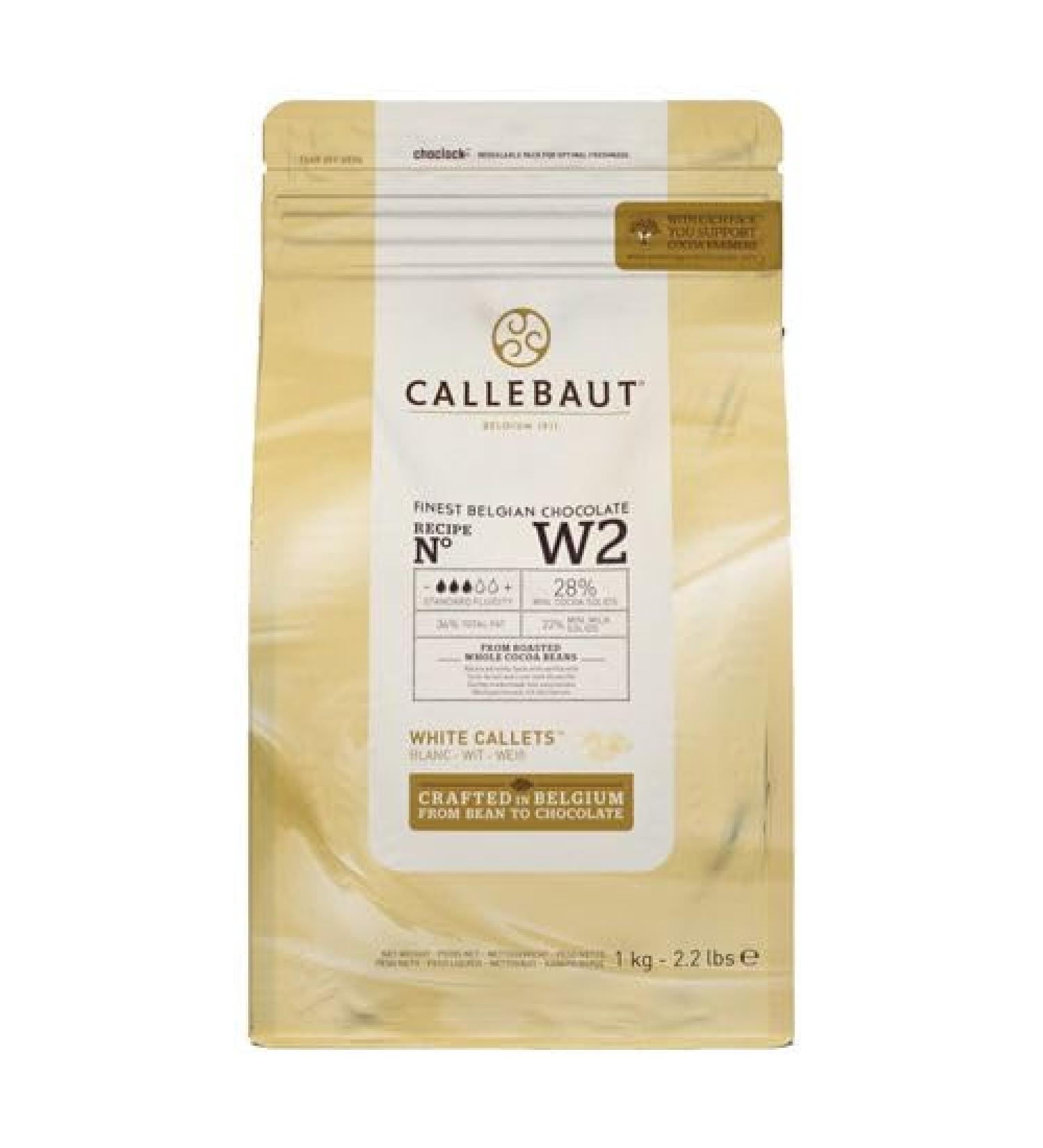 Callebaut Chocolate 1kg (Callebaut White Chocolate Callets 1kg) - Buy Online on SooperMarket.com