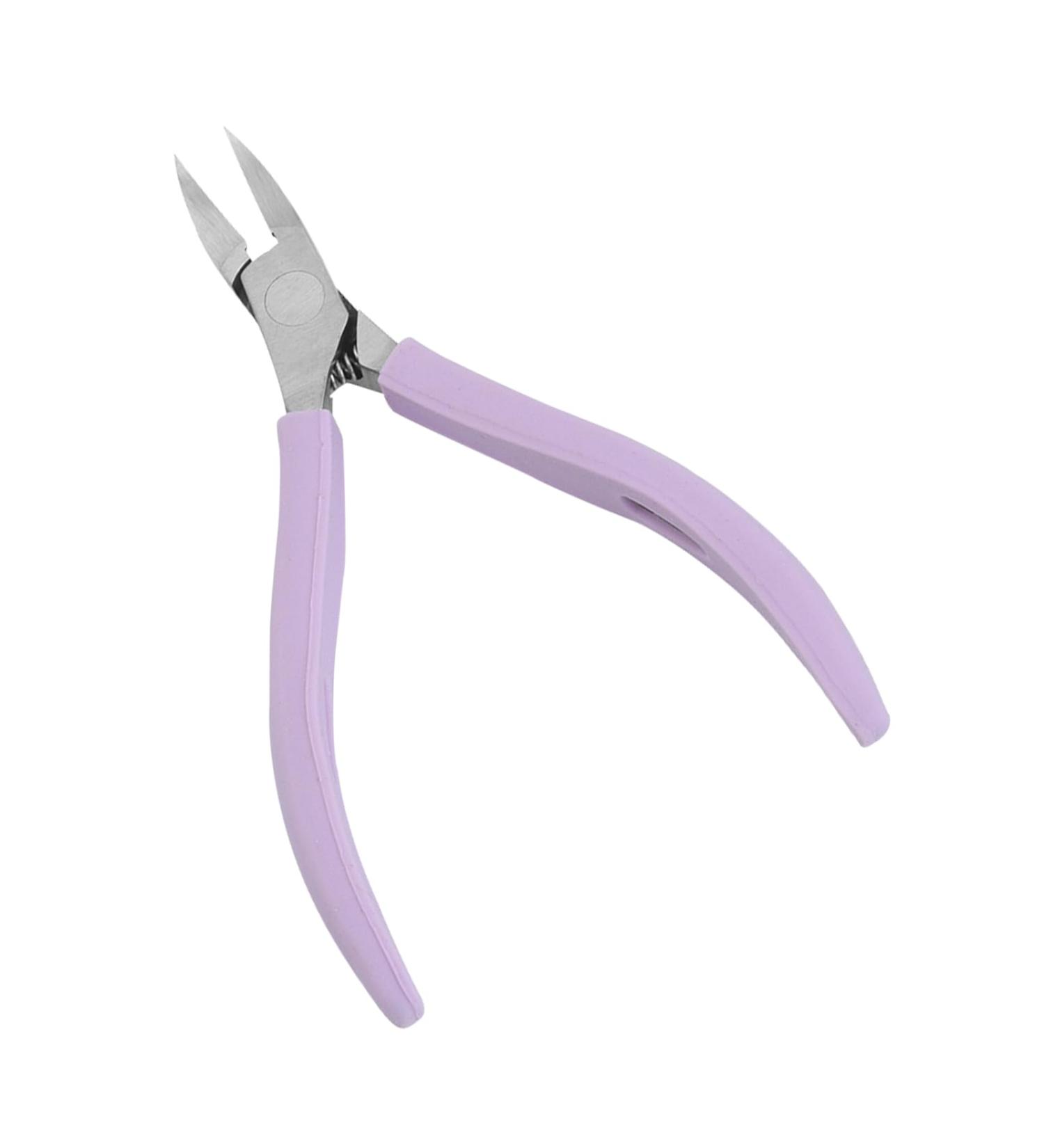 Cuticle Nipper Cutter Professional Cuticle Nippers Stainless Steel Cuticle Trimmer with Silicone Handle Sharp Cuticle Cutters Remover Nail Care Tool for Manicure & Pedicure (Purple) - Buy Online on SooperMarket.com