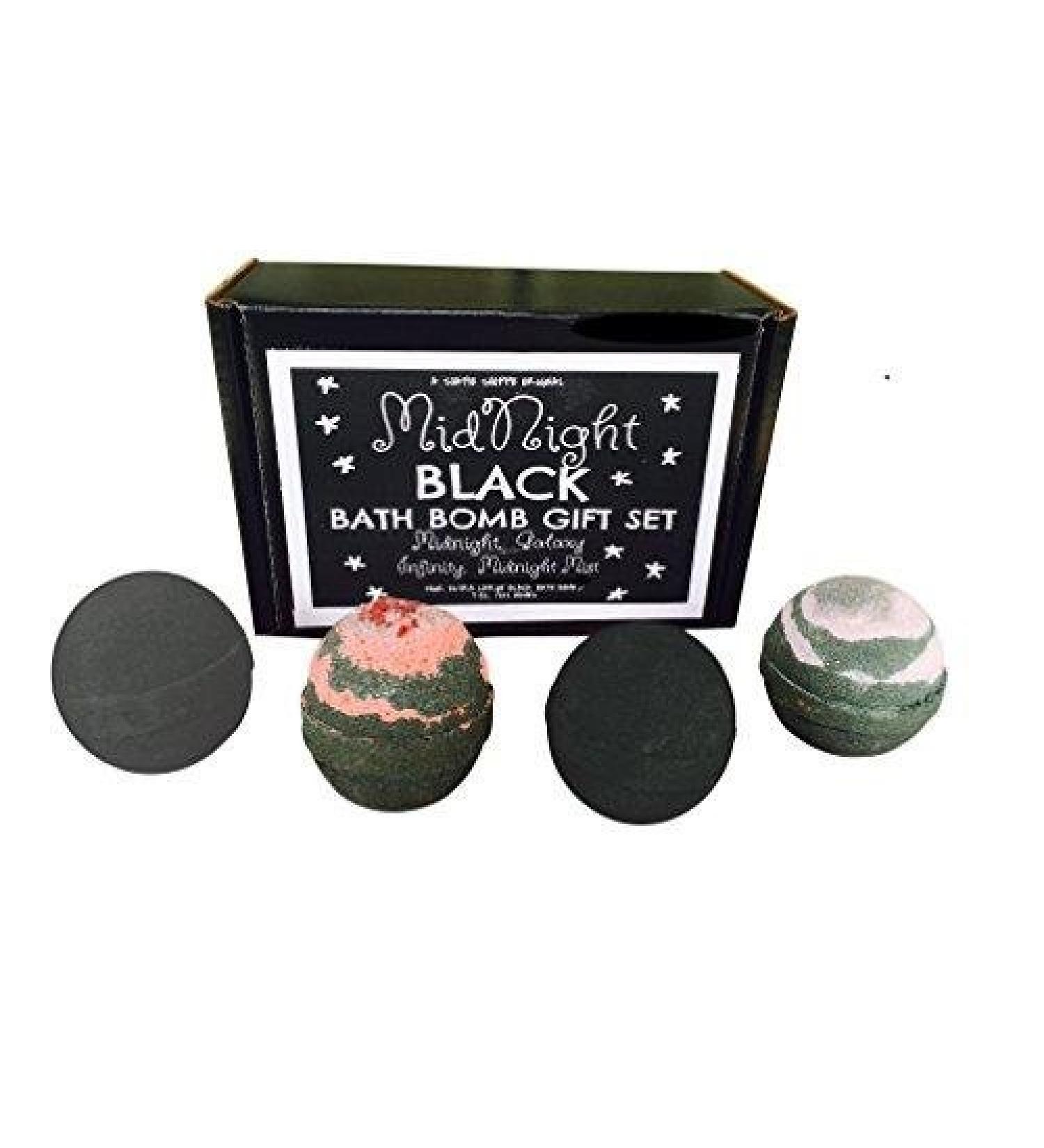 BLACK Bath Bombs Gift Set - Set of 4 Original Black Bath Bombs - Buy Online on SooperMarket.com