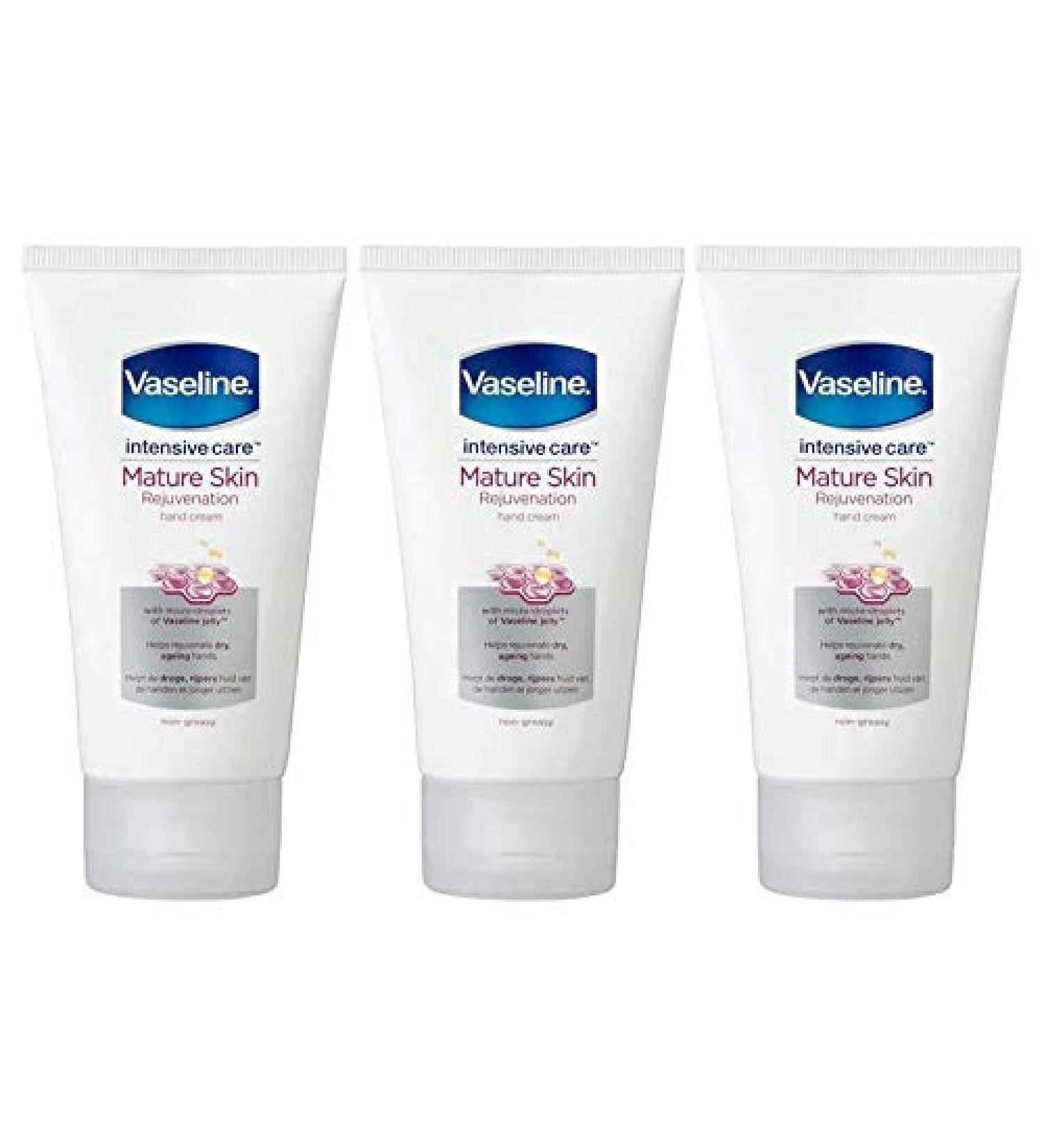 Vaseline Intensive Care Mature Skin Rejuvenation Hand Cream (3 Pack) 75 ml 75 ml (Pack of 3) - Buy Online on SooperMarket.com