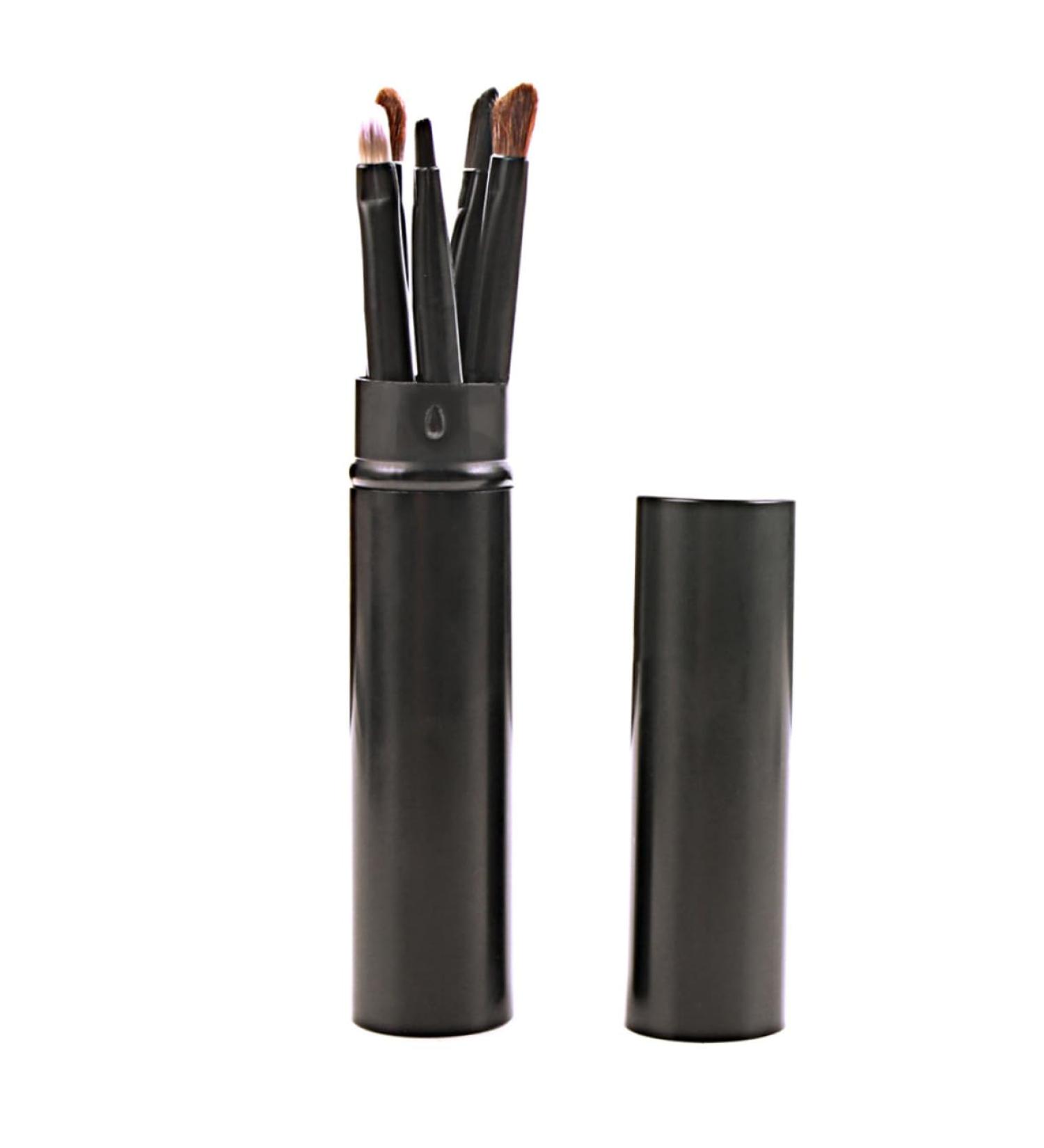 WOONEKY 5pcs Eyeshadow Brush with Case Eyeshadow Brush Kit Cosmetic Tools Blackriflecoffee - Buy Online on SooperMarket.com