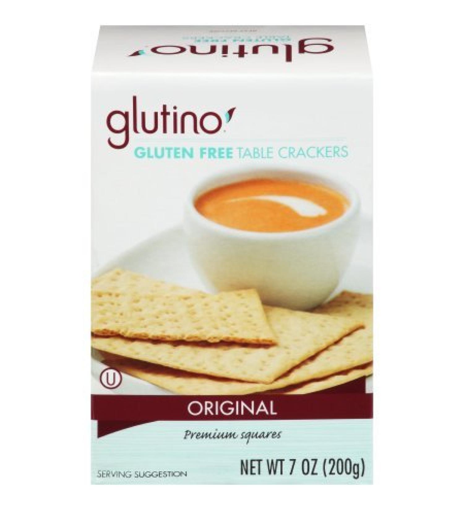 Glutino Table Crackers, 7 oz - Pack of 6 | Gluten-Free Crunchy Snacks - Buy Online on SooperMarket.com