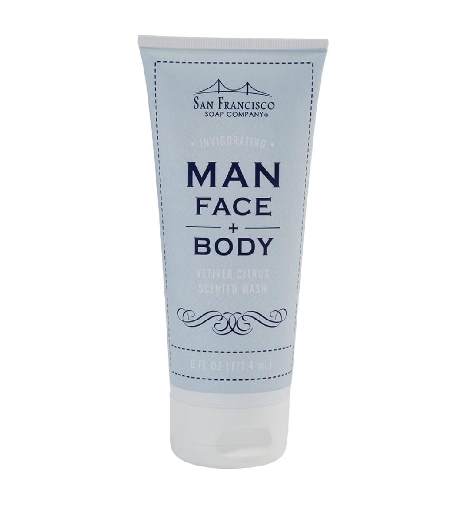 San Francisco Soap Company Man Face and Body Wash - Vetiver Citrus | Quality International Shipping - Buy Online on SooperMarket.com