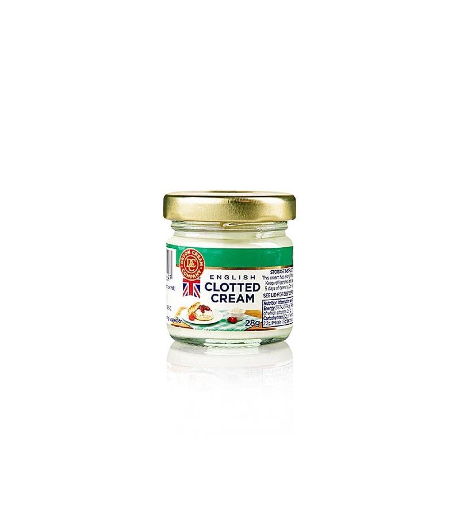 English Clotted Cream solid cream 56% fat 28g 1