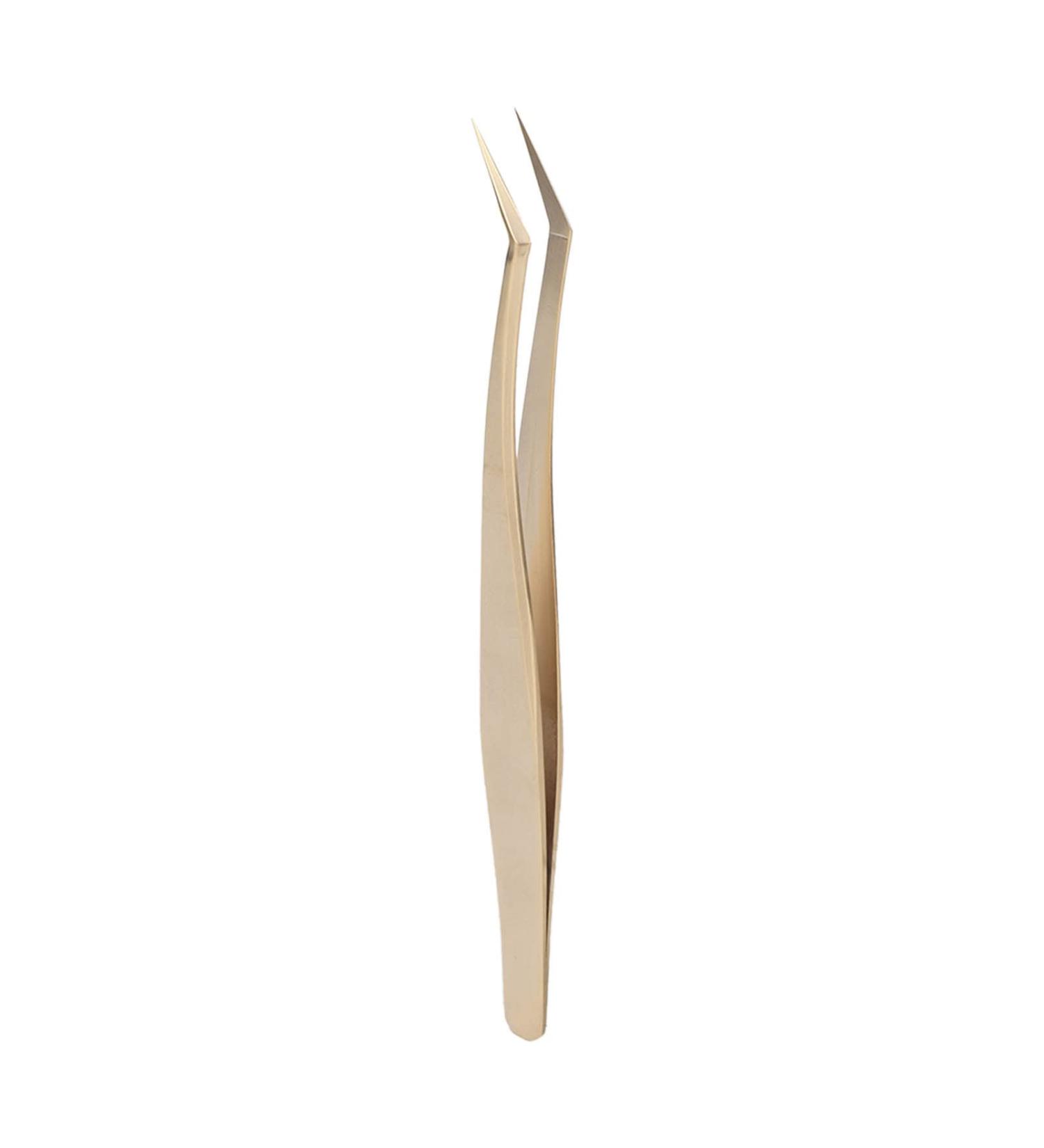 Professional Eyelash Extension Tweezers - Long Slanted Multifunctional Nail Art Tools for Precision Application - Buy Online on SooperMarket.com