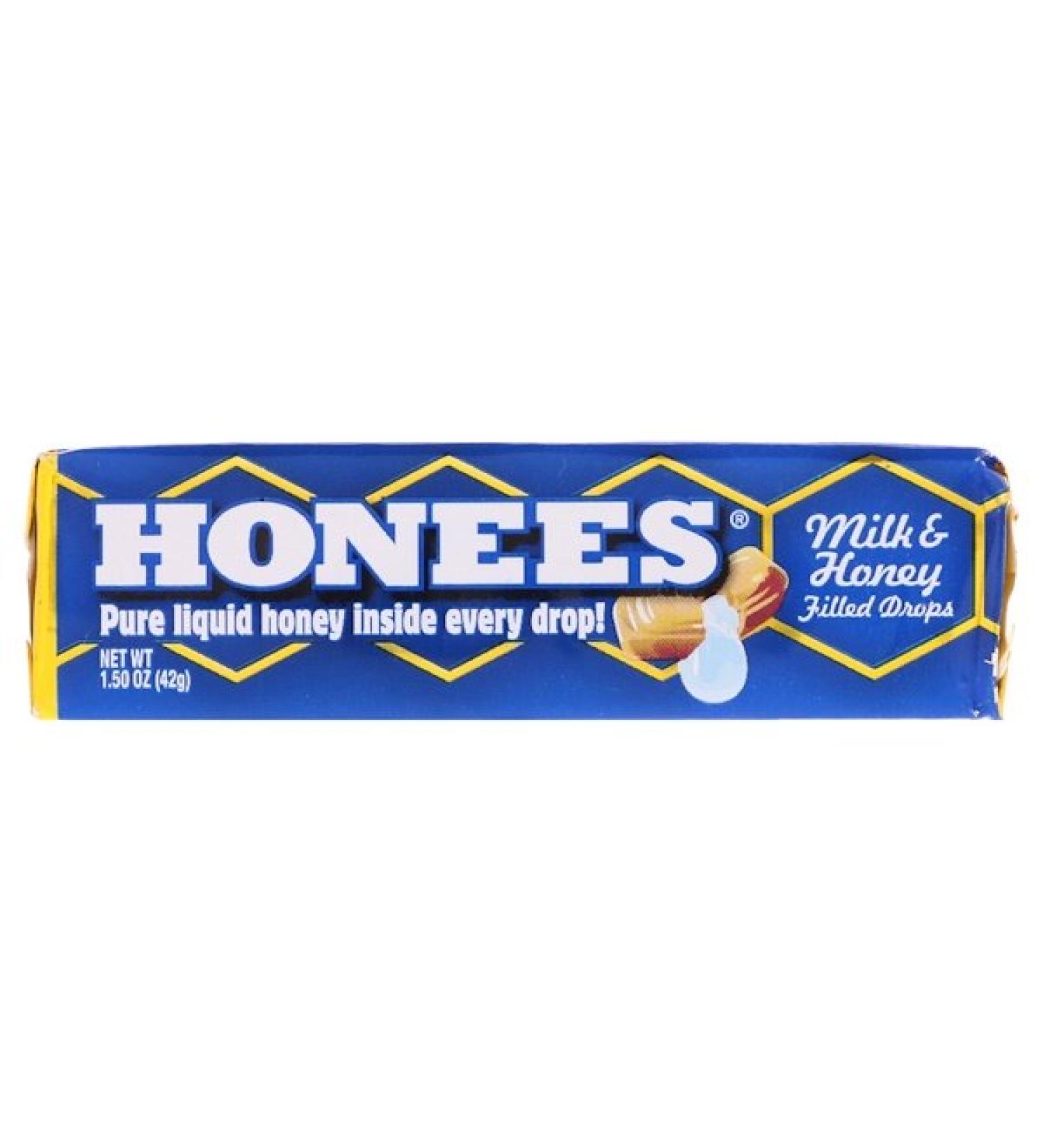 Honees Milk & Honey Filled Drops 1.50 oz (42 g)