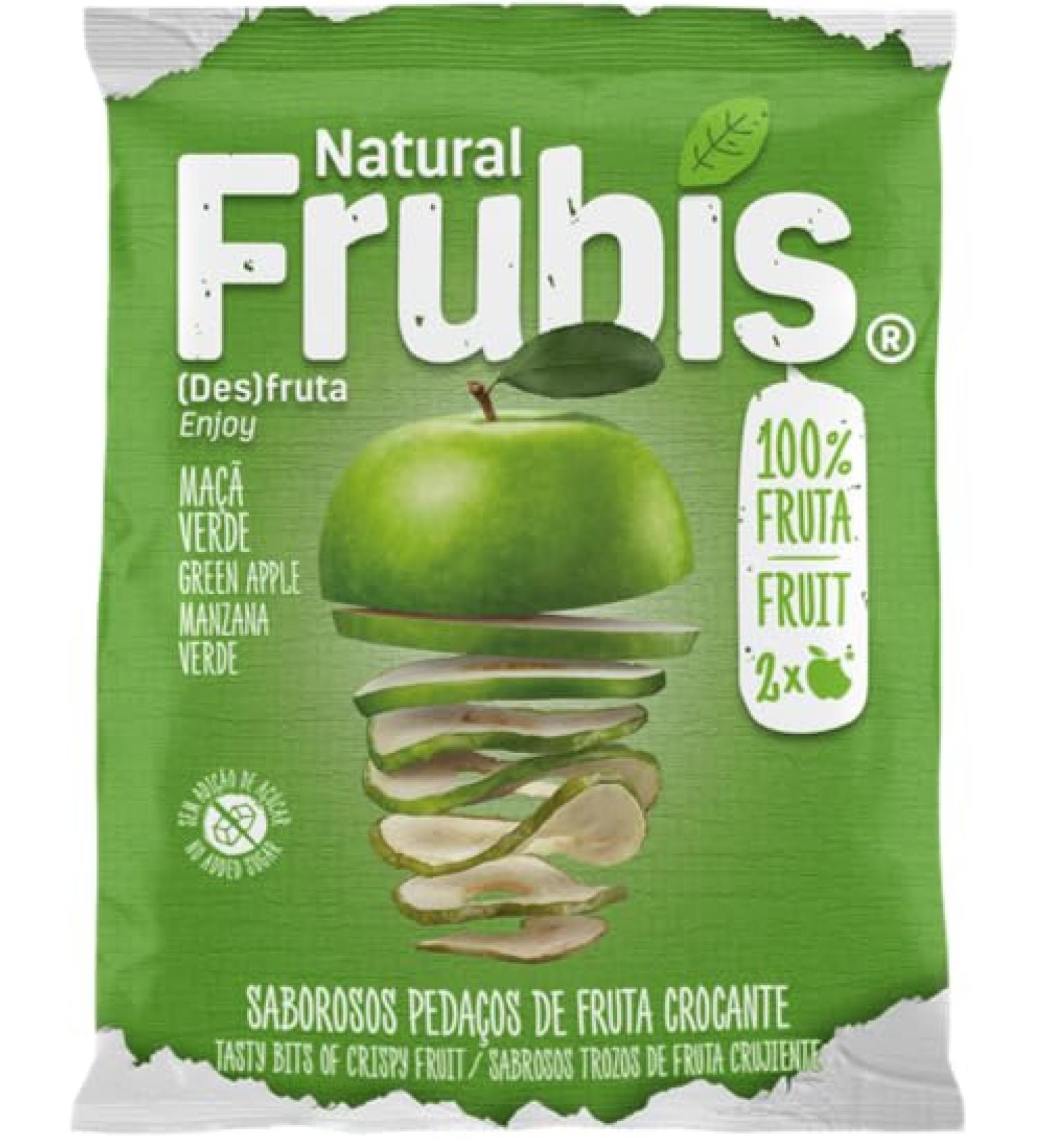 Frubis Tasty Bits Of Crispy Fruit - 15 Pack (Green Apple) - Buy Online on SooperMarket.com
