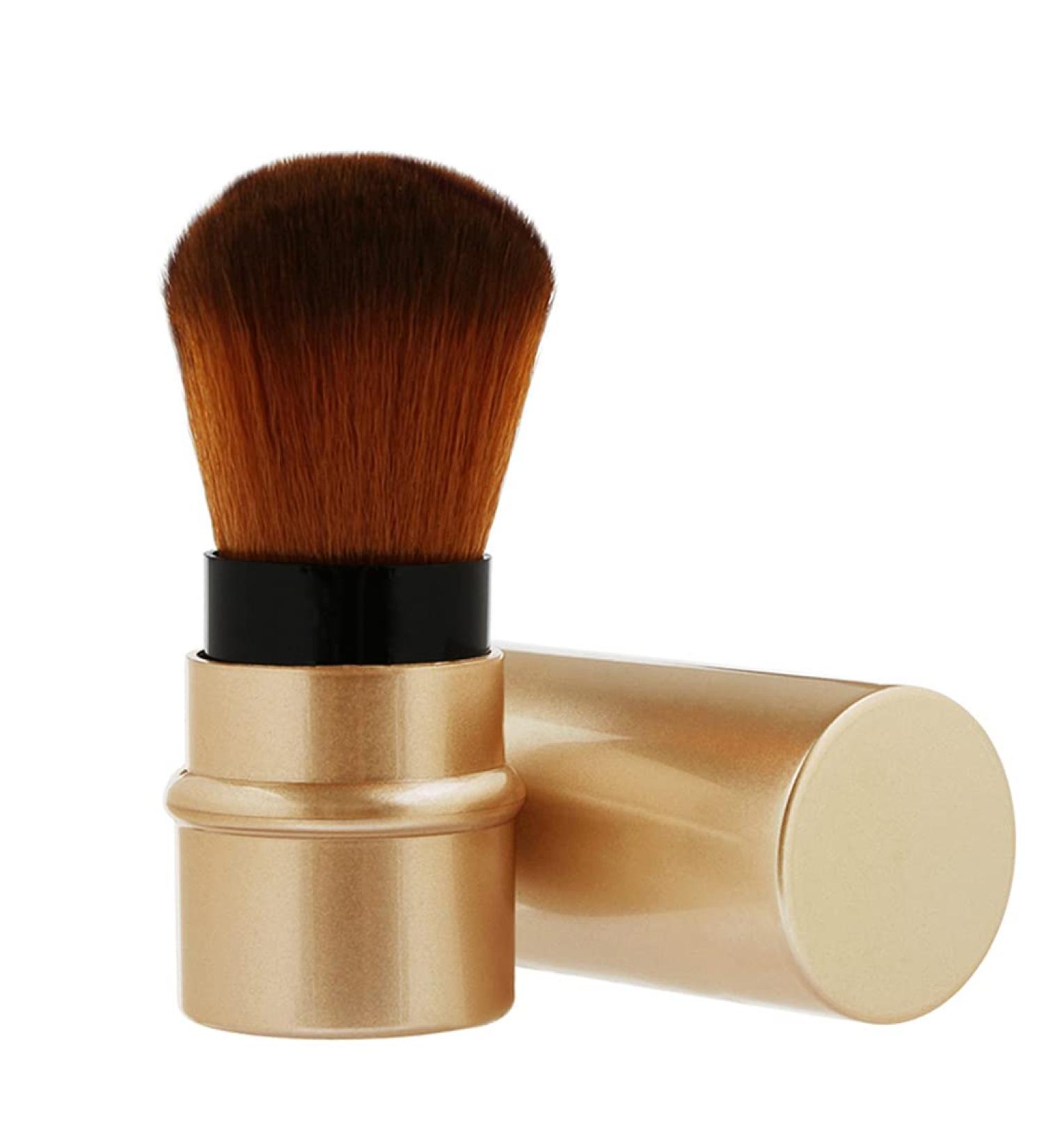 YDC Kabuki Foundation Brush - Retractable Travel Makeup Tool for Blush Mineral Powder & Contouring - Buy Online on SooperMarket.com