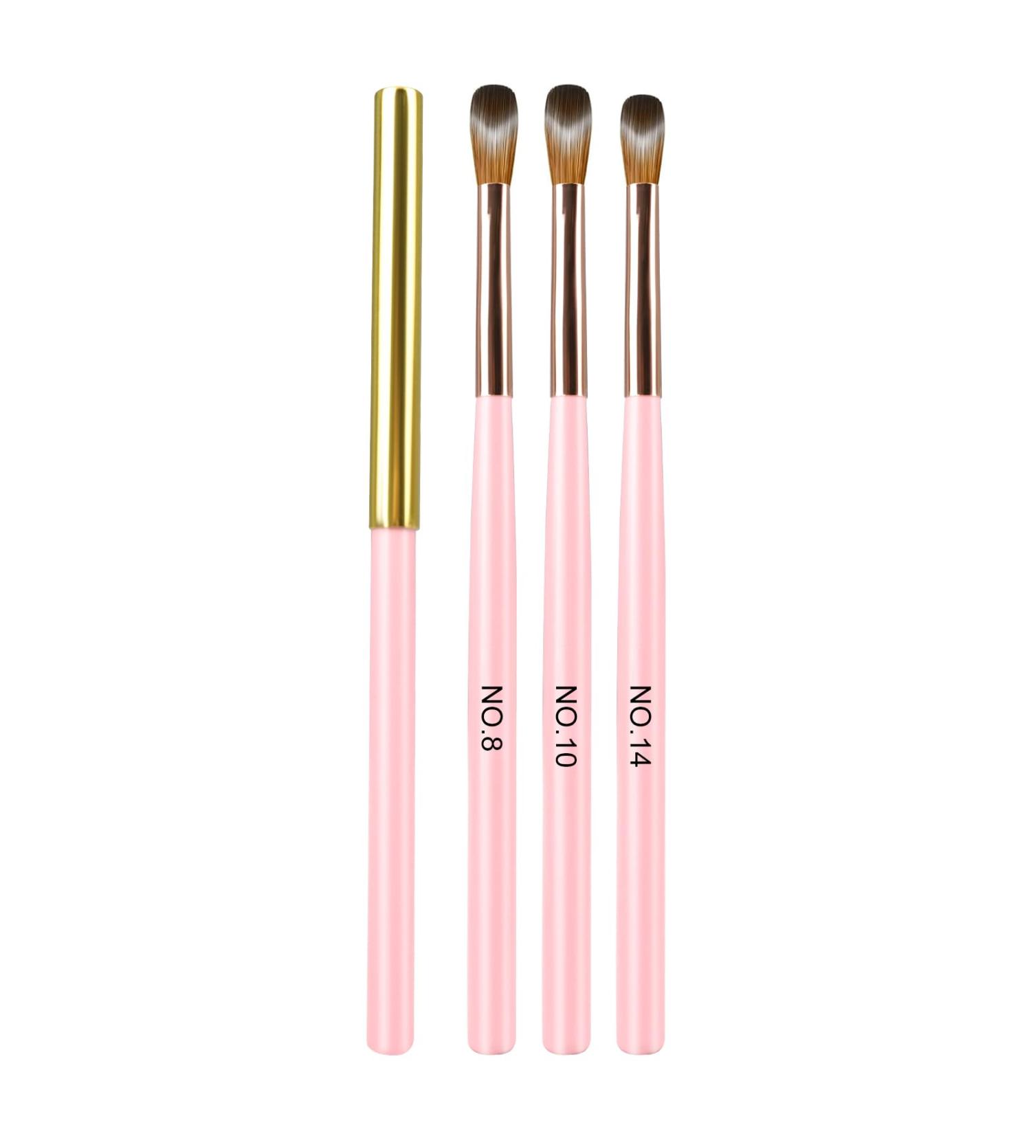 LEDSUUEI Kolinsky Acrylic Nail Brush Set - Size 8/10/14 - High Quality Durable Brushes for Beginner Nail Art - Ideal for Acrylic Powder and Gel Nails - 3D Nail Art Tool - A-COLOR - Buy Online on SooperMarket.com