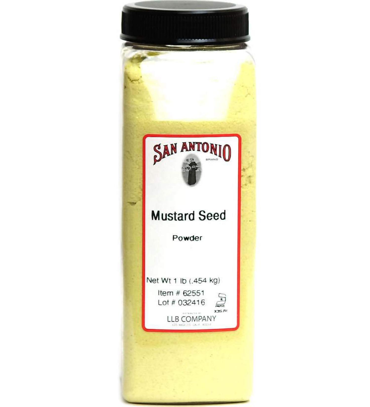 1-Pound Premium Ground Dry Mustard Seed Powder (16 Ounce Dried Bulk Size)