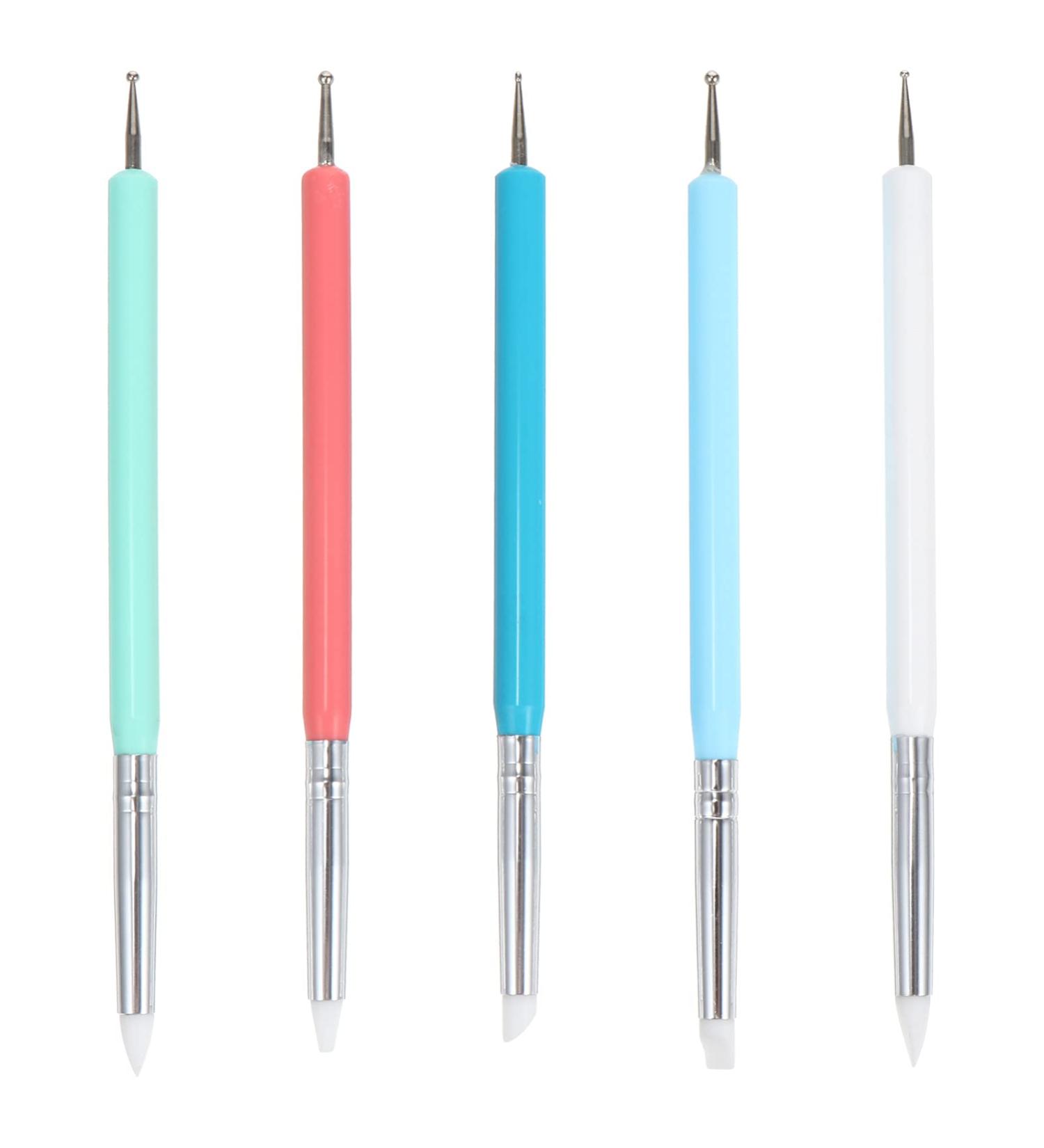 Minkissy 5-Color Silicone Dotting Pens for Nail Art - Manicure Kits & Nail Design Tools - Buy Online on SooperMarket.com