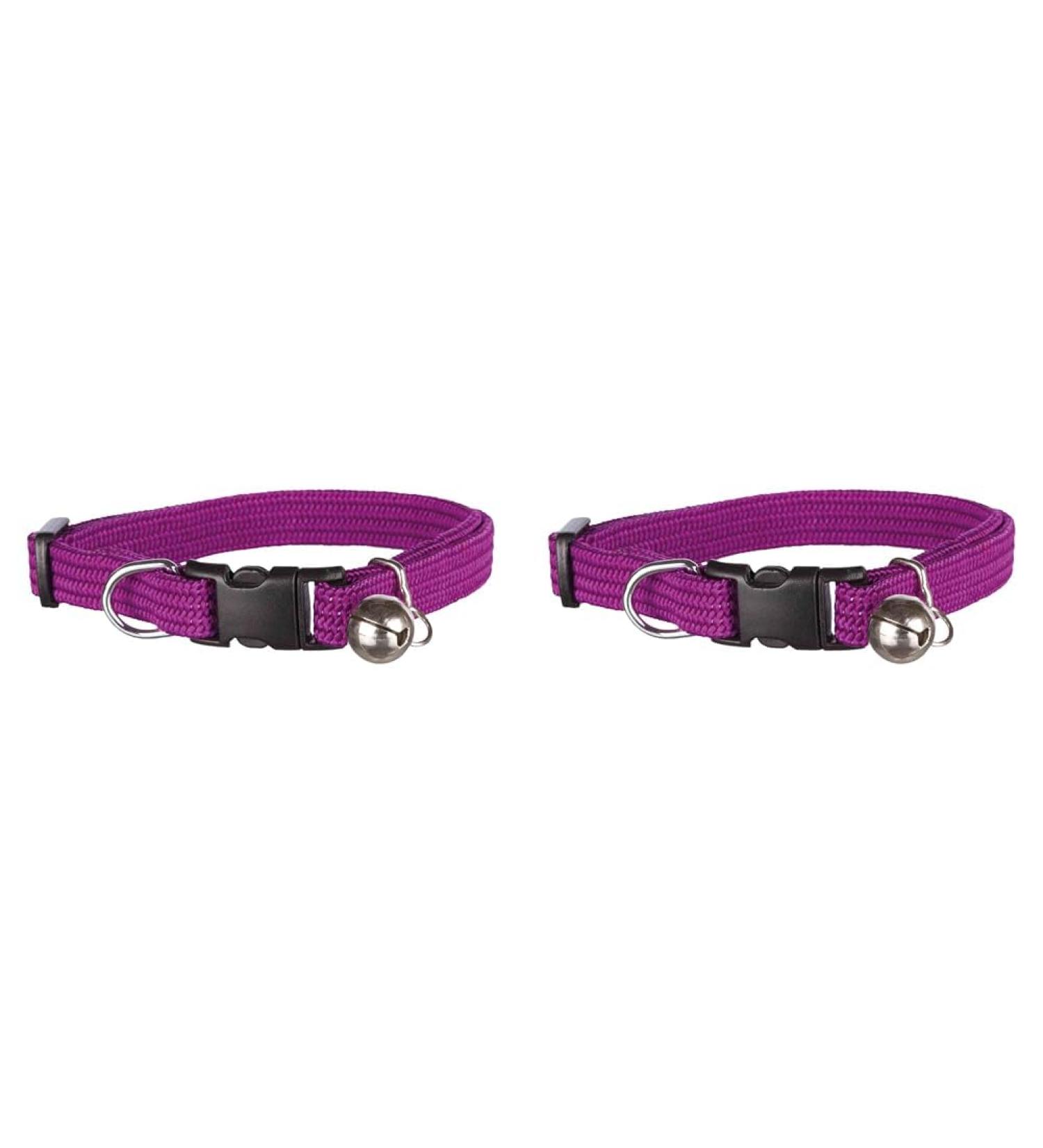Trixie 4154 Elastic Nylon Cat Collar - Assorted Colors (Pack of 2) | International Shipping Available - Buy Online on SooperMarket.com