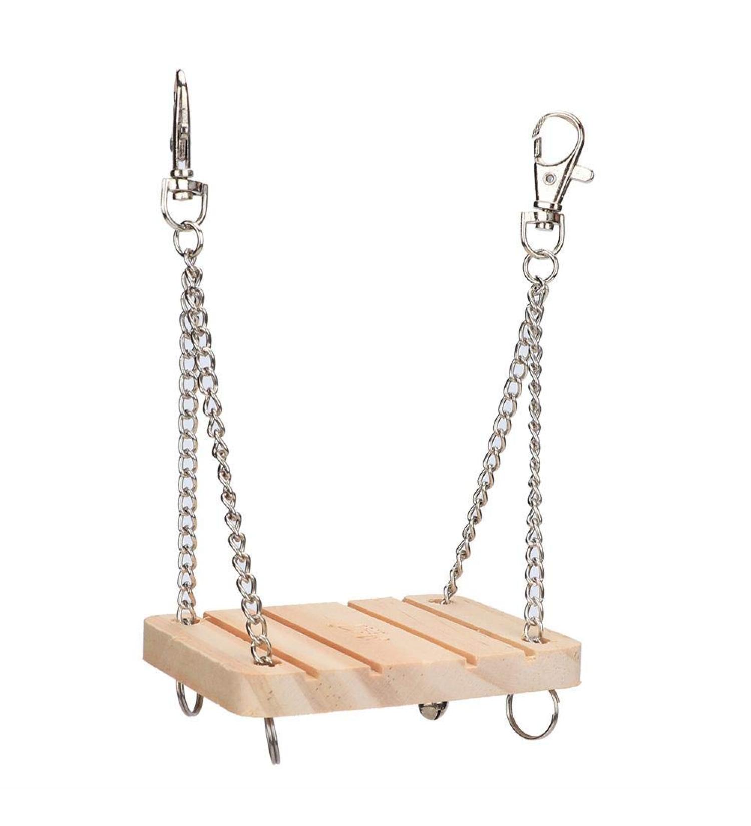 Premium Hamster Swing & Toys | Wooden Hanging Beds for Hamsters Mice Guinea Pigs & Chinchillas - Ideal Pet Accessories - Buy Online on SooperMarket.com