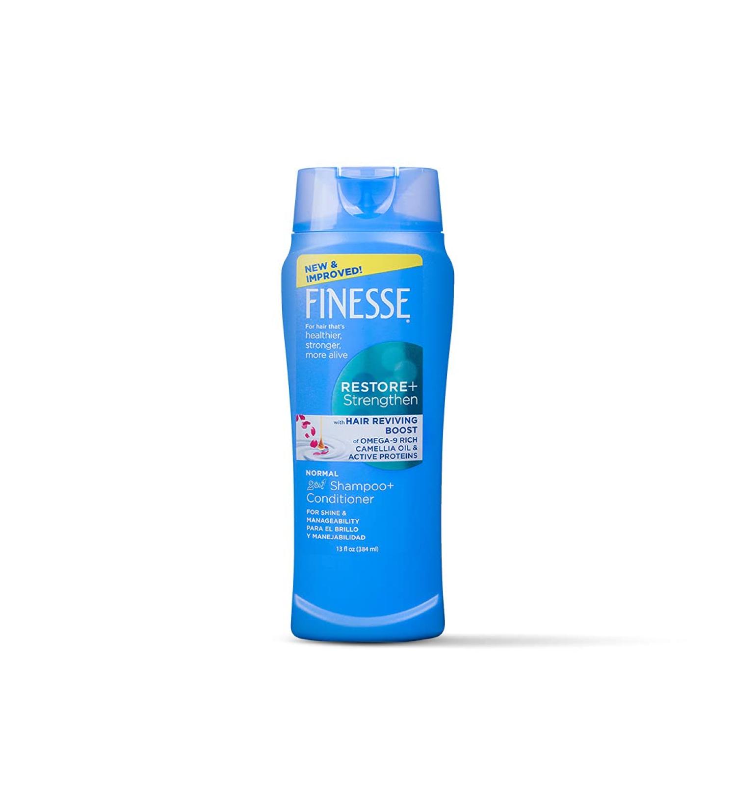FINESSE 2 in 1 Texture Enhancing Shampoo & Unisex Conditioner - Self Adjusting 13 Ounce | Best for All Hair Types - International Shipping Available - Buy Online on SooperMarket.com