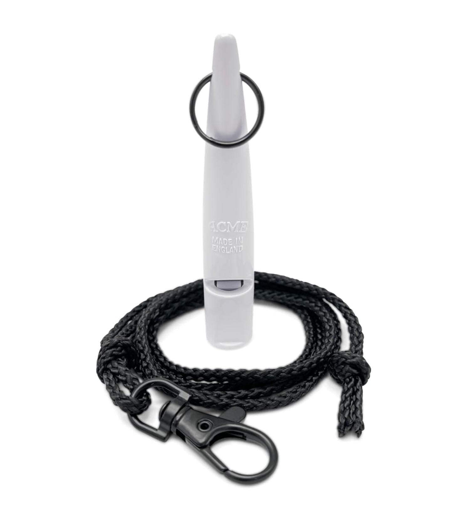 ACME Dog Whistle No. 211.5 + FREE Whistle Band - The Original from England - loud and far-reaching (White)