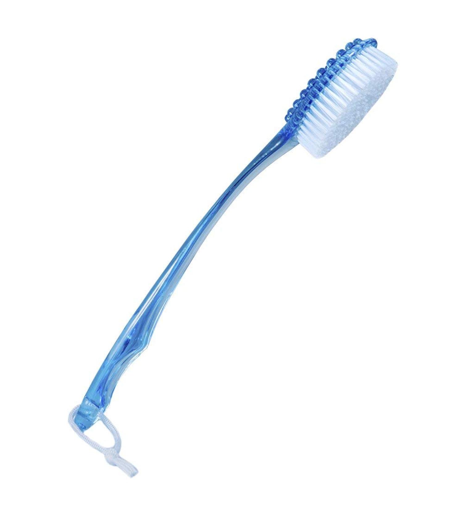 Premium Long Reach Bath Brush with Massager | Exfoliating Spa Type 14.75 - Buy Online on SooperMarket.com