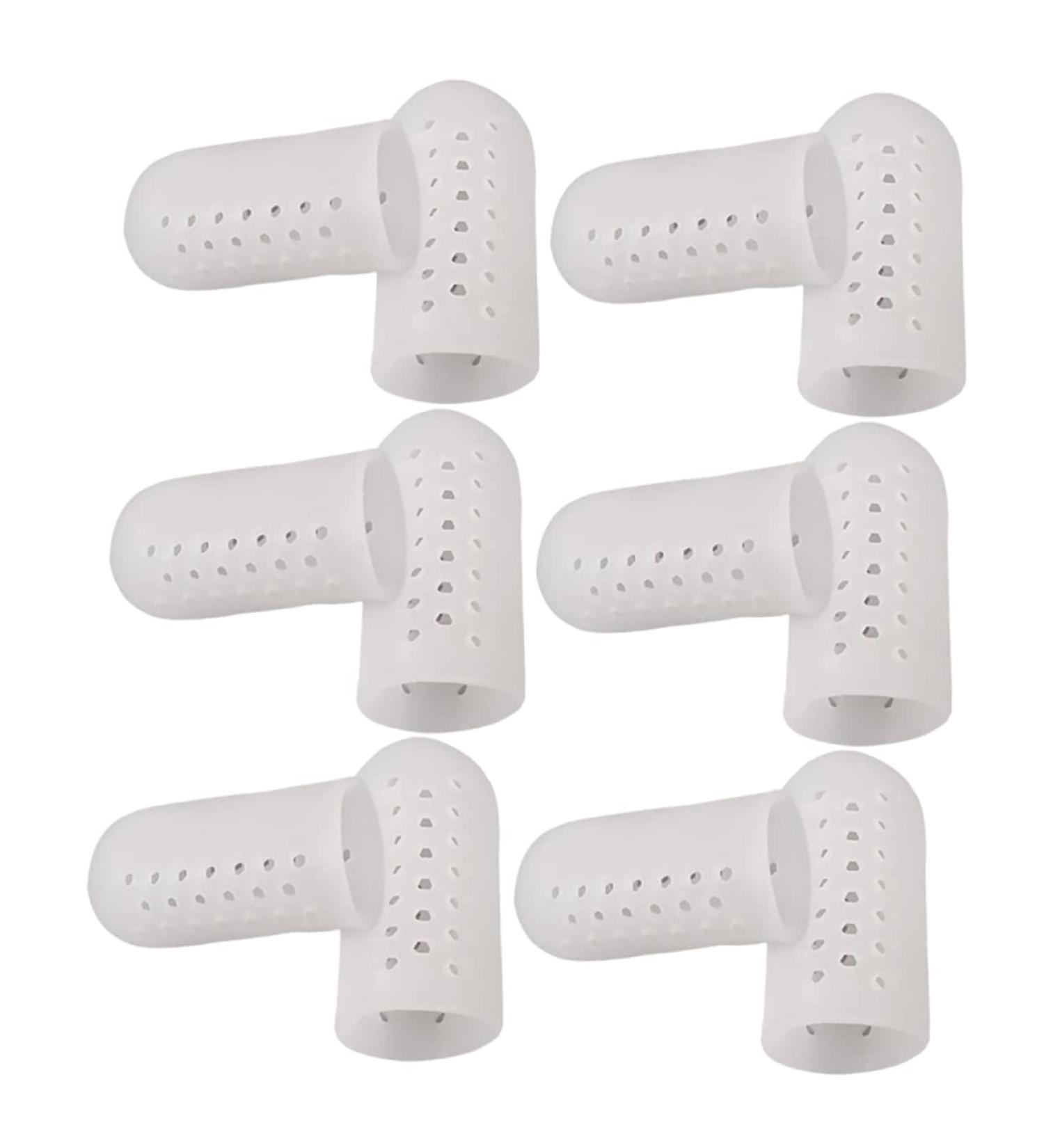 BESPORTBLE Silicone Gel High Heel Protectors - 6 Pairs/12pcs Toe Caps for Running & Protection Tools - White 4.5X2.1 cm - Buy Online on SooperMarket.com