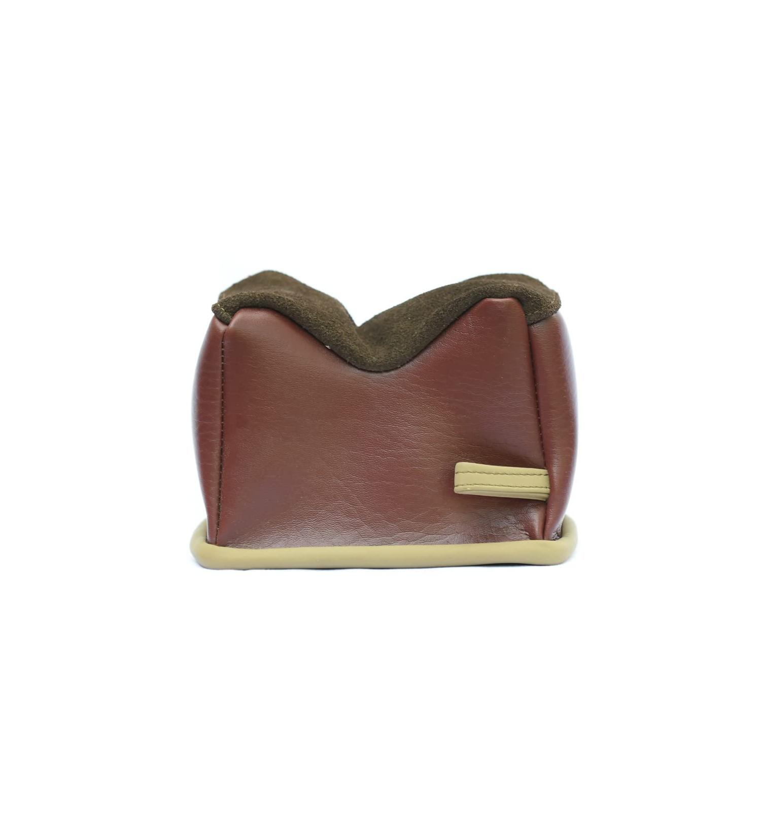 BenchMaster All Leather Rifle Bench Bag Rest | Shooting Sand Bag for Gun Sighting - Weather Resistant | Hand Double Stitched | Multiple Sizes Available - Small Filled - Buy Online on SooperMarket.com