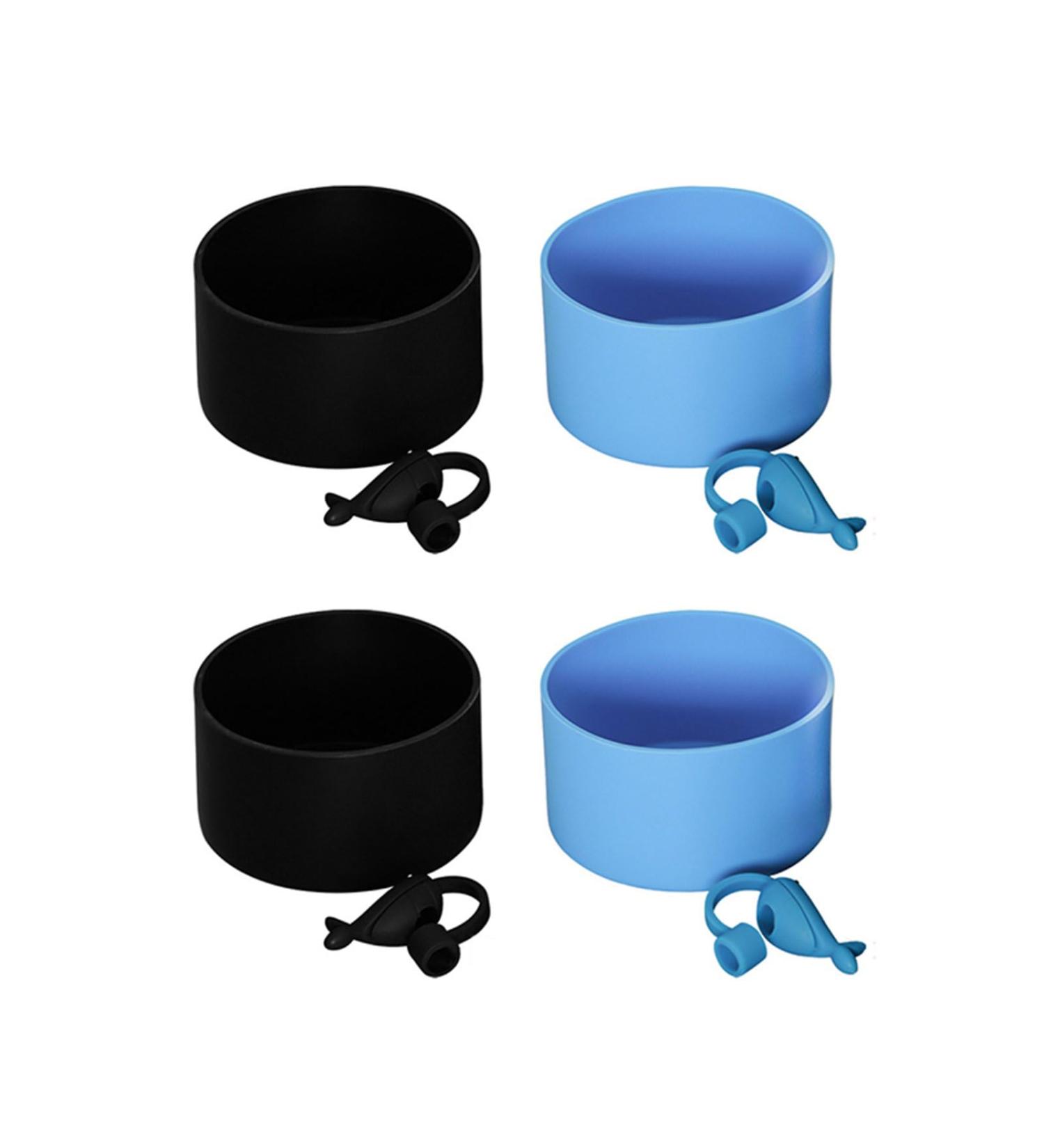 Heat Resistant Silicone Cup Sleeve Set Slip Straw Cap Water Bottle Boots Silicone Straw Cover Friendly Cup Accessories for Home Office Travel Travel - Buy Online on SooperMarket.com