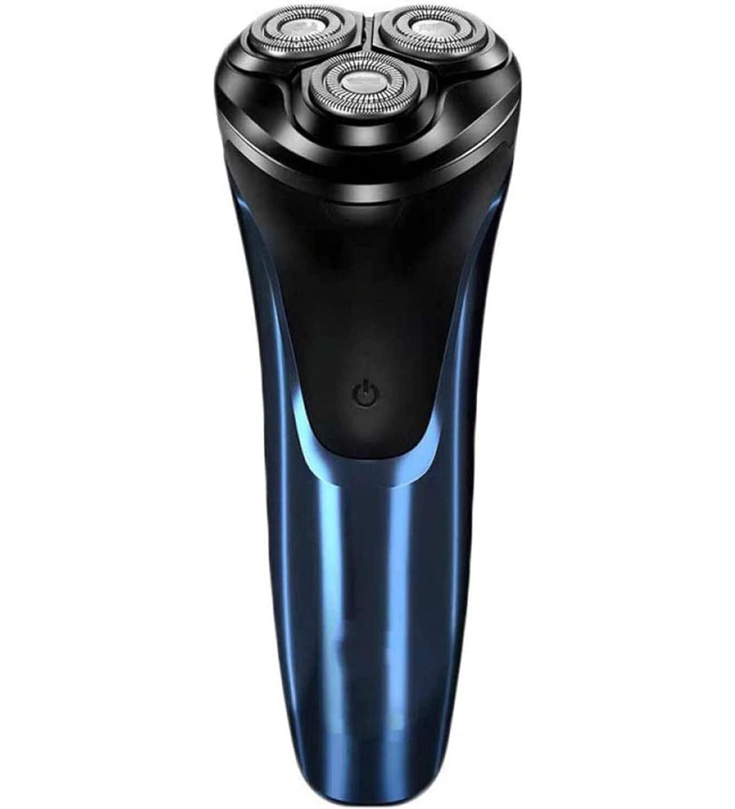 GeRRiT Rechargeable Waterproof IPX7 Electric Shaver for Men - Wet & Dry Rotary Shaving Razor with Pop-up Trimmer - Blue - Buy Online on SooperMarket.com