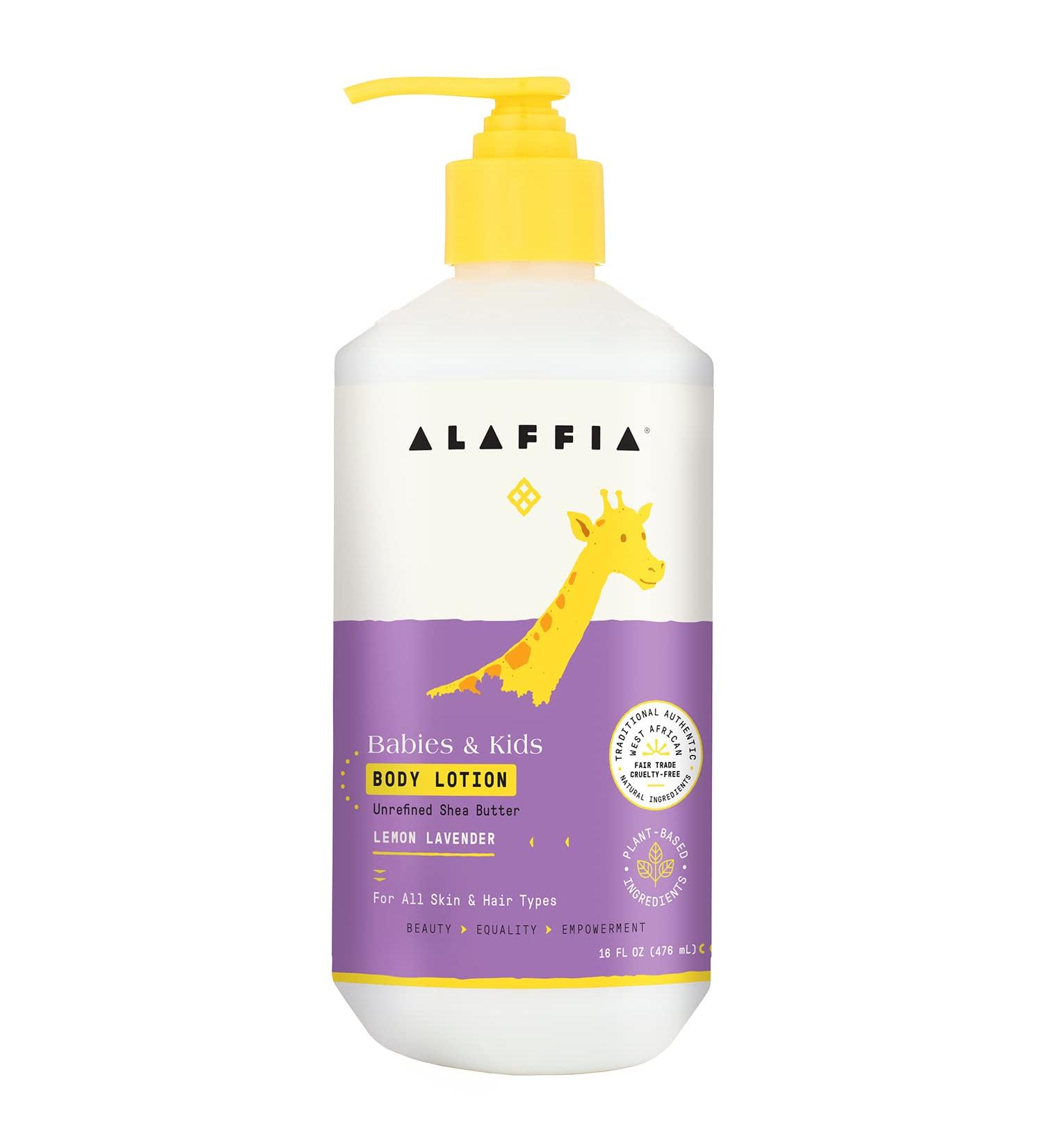 Alaffia Everyday Shea Body Lotion for Babies & Kids - Lemon Lavender, 16 fl oz (475 ml) | Natural Moisturizer - Buy Online on SooperMarket.com
