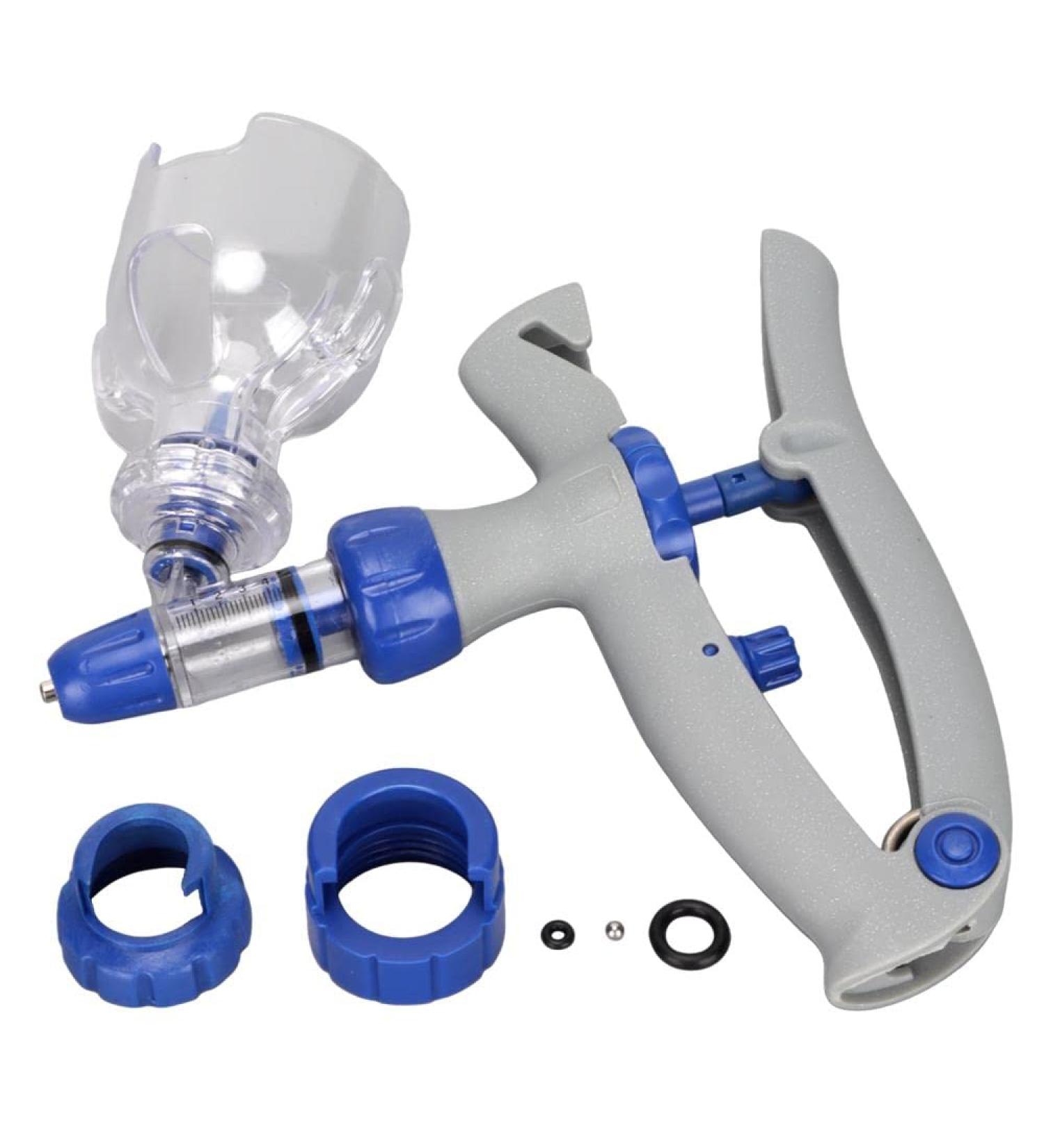Adjustable 5ml Livestock Syringe Injector for Precision Veterinary Use - Buy Online on SooperMarket.com