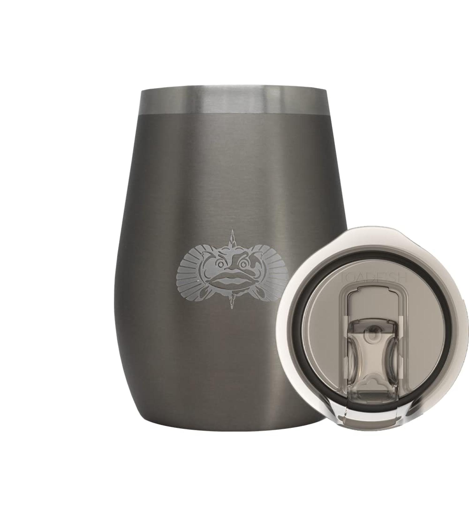 10oz Double Wall Insulated Stainless Steel Stemless Travel Wine Tumbler - Graphite - Buy Online on SooperMarket.com