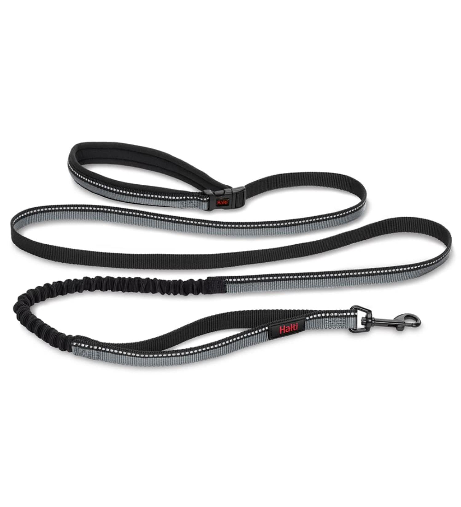 Halti Active Dog Leash with Neoprene Padding | 3m Reflective Shock Absorption Freehand Design for Running with Medium & Large Dogs - Size Large Black - Buy Online on SooperMarket.com