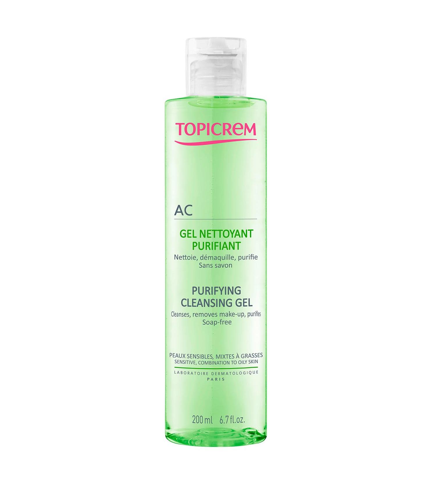 Buy TOPICREME AC Purifying Cleansing Gel 200 ML - Effective Acne Treatment for Clear Skin - Best International Shipping - Buy Online on SooperMarket.com