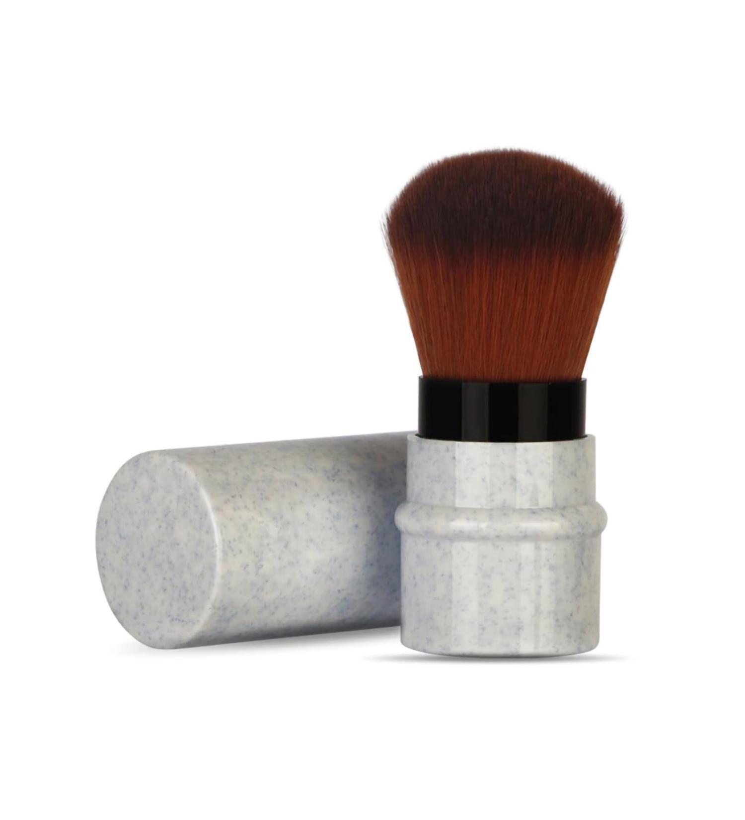 Foundation Brush Makeup Brushes Liquid Foundation Brush Short Marbling Makeup Foundation Brush Stretchable Handle Blusher Powder Brush (Blue) - Buy Online on SooperMarket.com