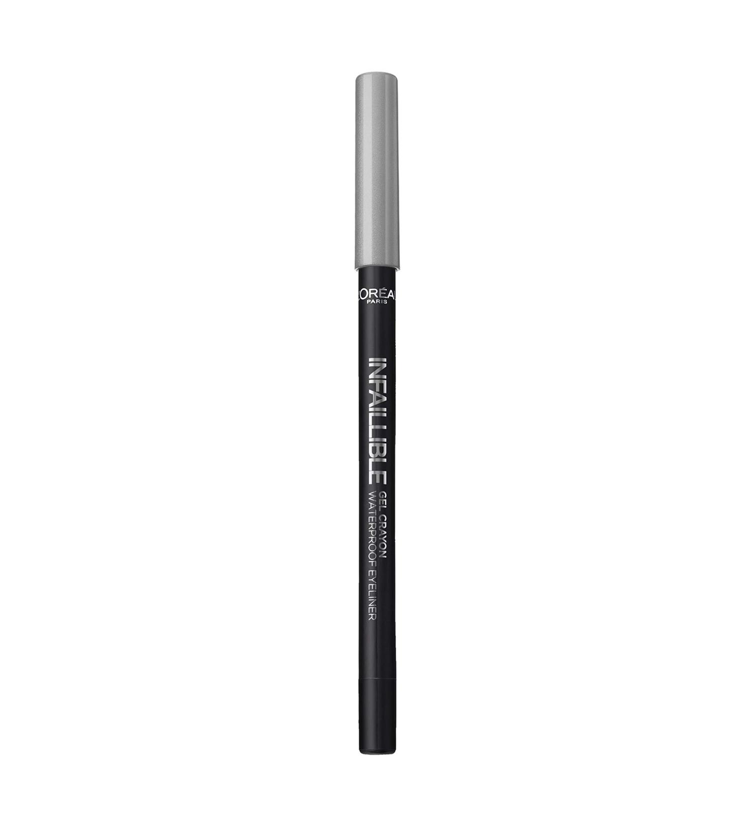L'Oreal Paris Infallible Gel Crayon Eyeliner 07 Flash Silver - 1 Count - Buy Online on SooperMarket.com