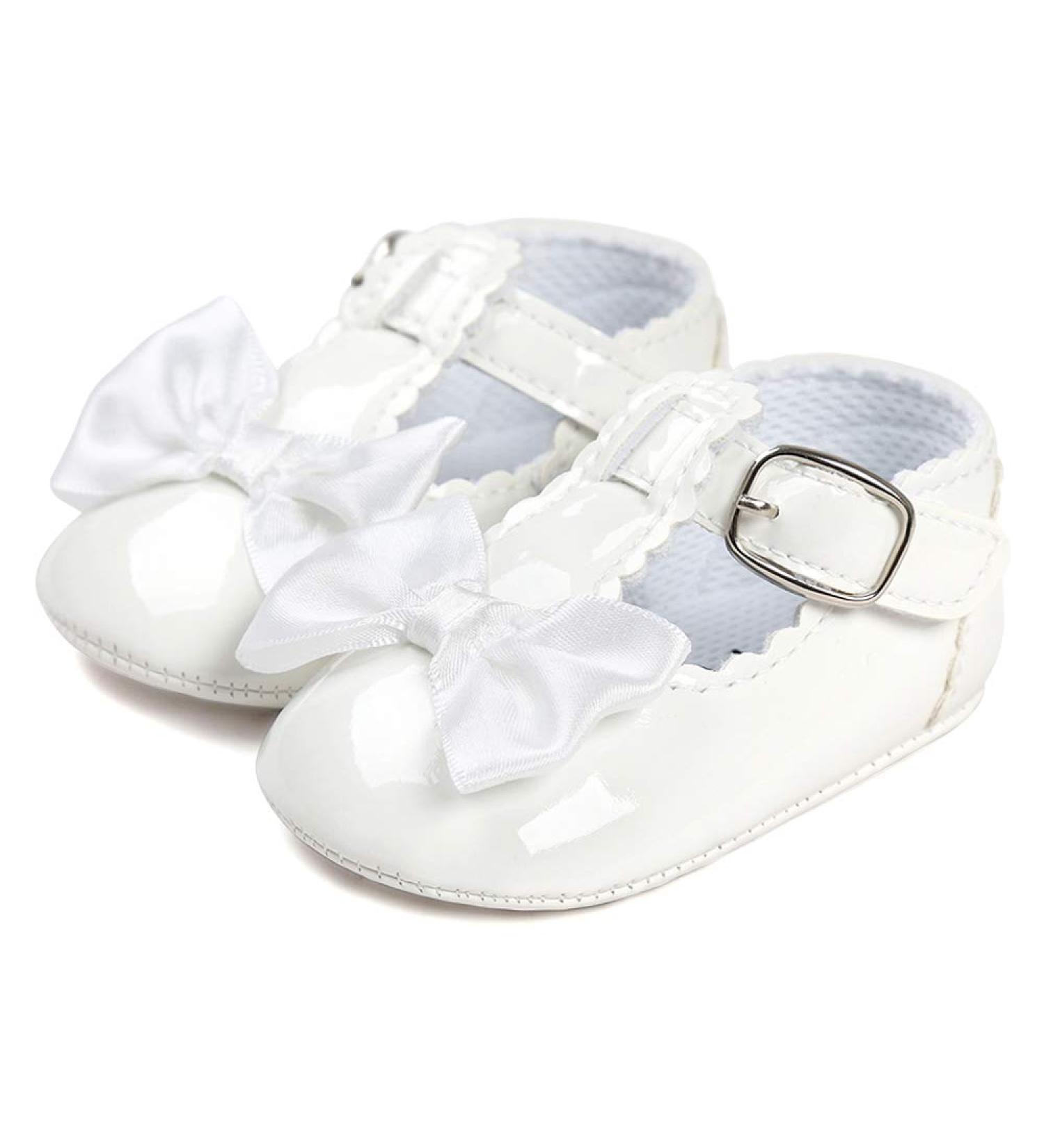 LACOFIA Baby Girls Anti-Slip Mary Jane Princess Shoes - White (6-12 Months) - Buy Online on SooperMarket.com