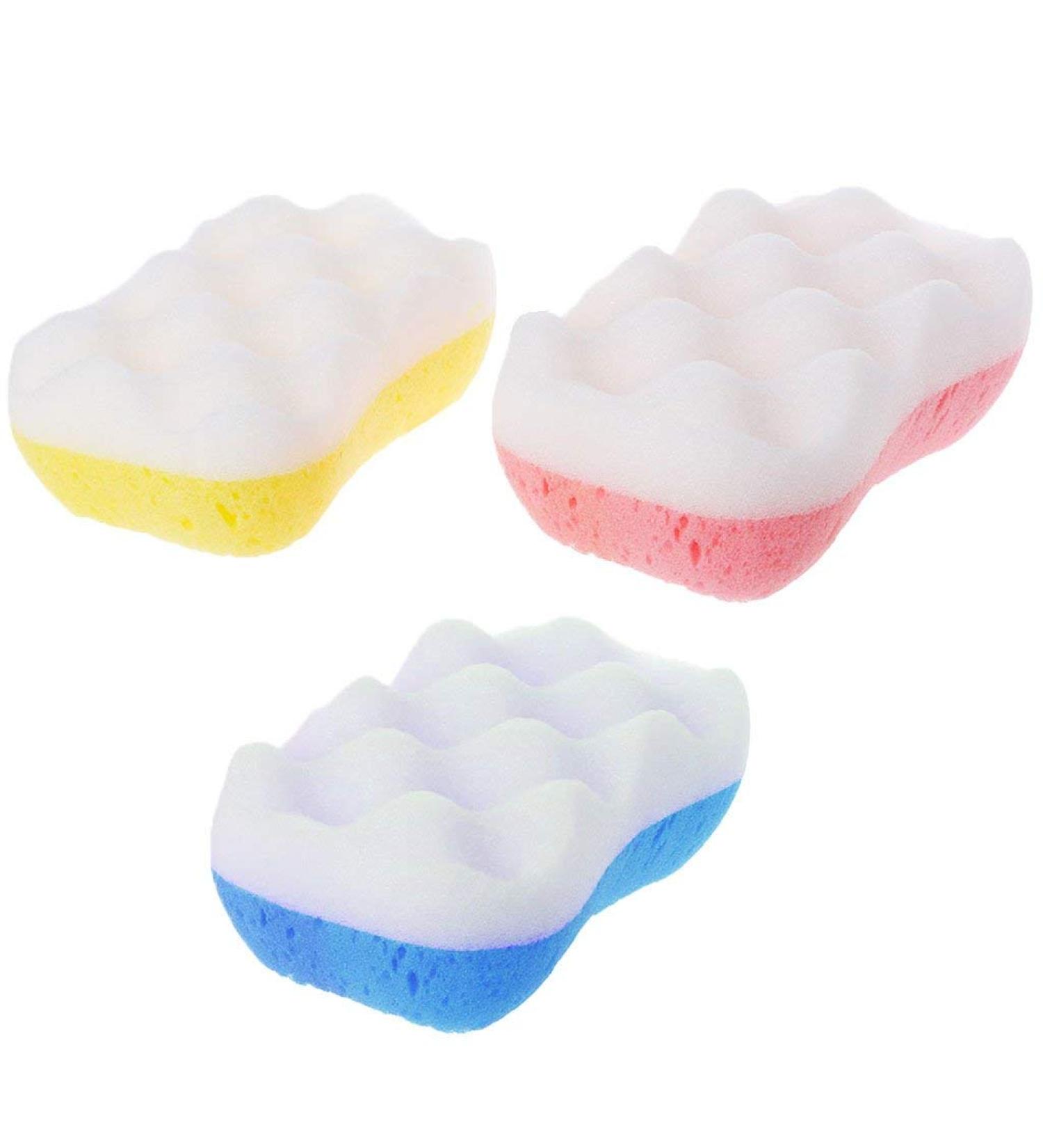 Massage Sponges Exfoliating Sponges Body Scrubber Bath Sponge Bath Brush Random Color
