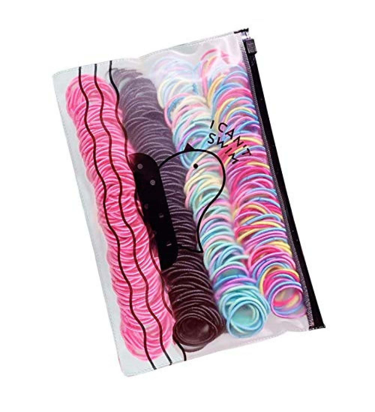 200 Pcs Colorful Tiny Elastic Hair Bands Rope for Baby Girls - No Crease Ponytail Holders - Buy Online on SooperMarket.com