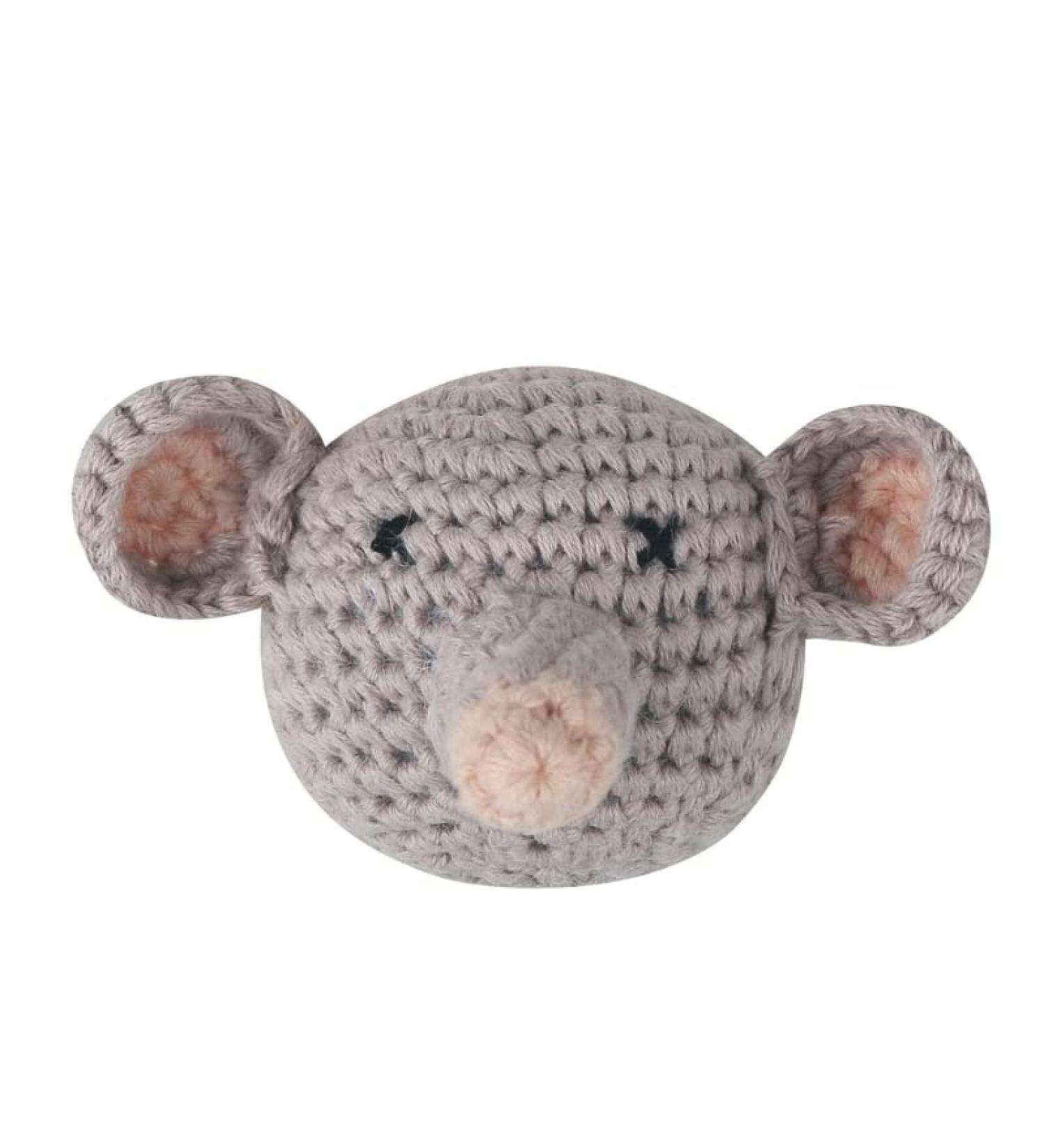 Baby Pacifier Clip DIY Crochet Elephant Teething Toy Rattle Teether Shower Gift - 6-12 Months - Buy Online on SooperMarket.com