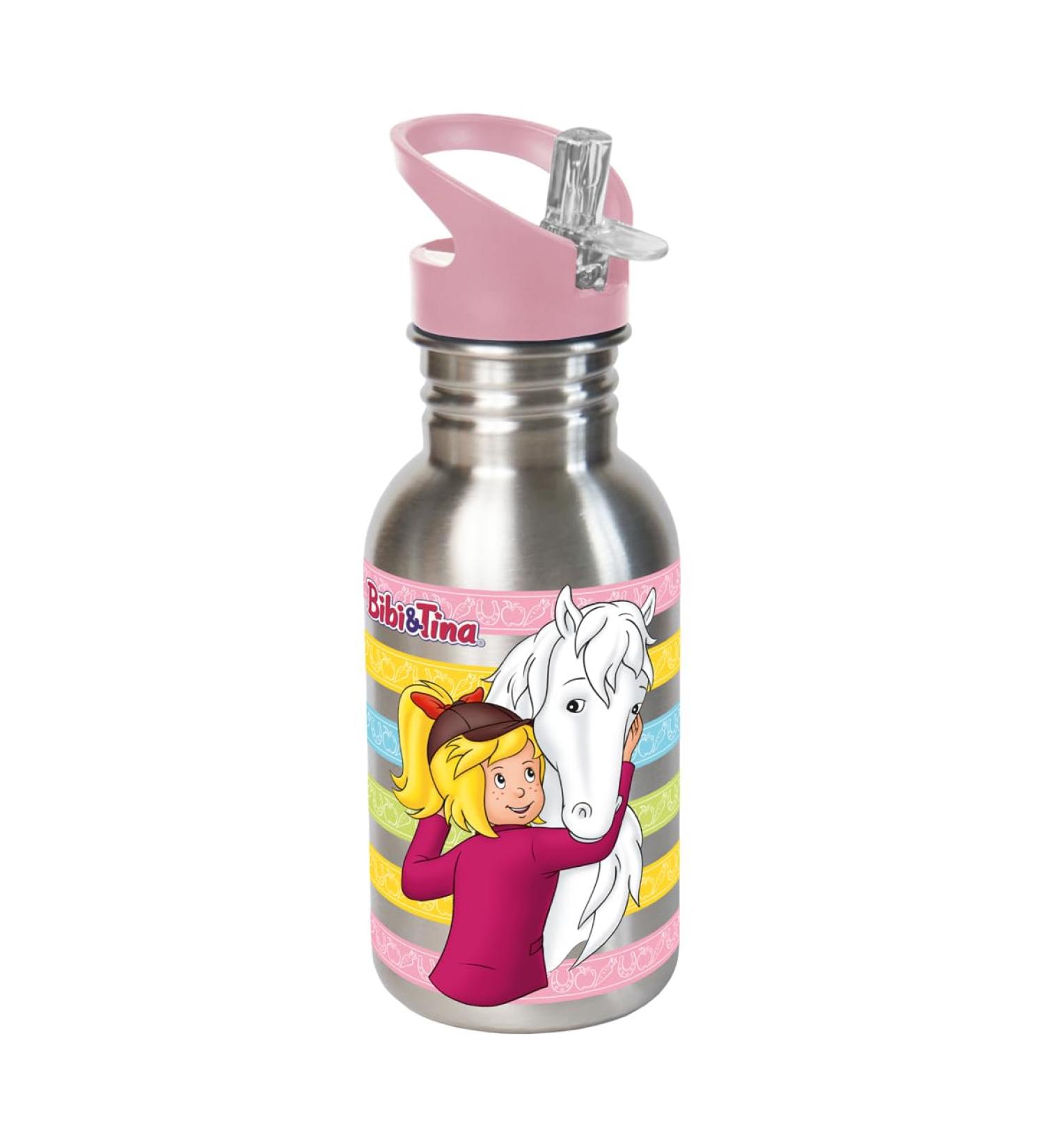 Bibi and Tina drinking bottle friends 500ml stainless steel