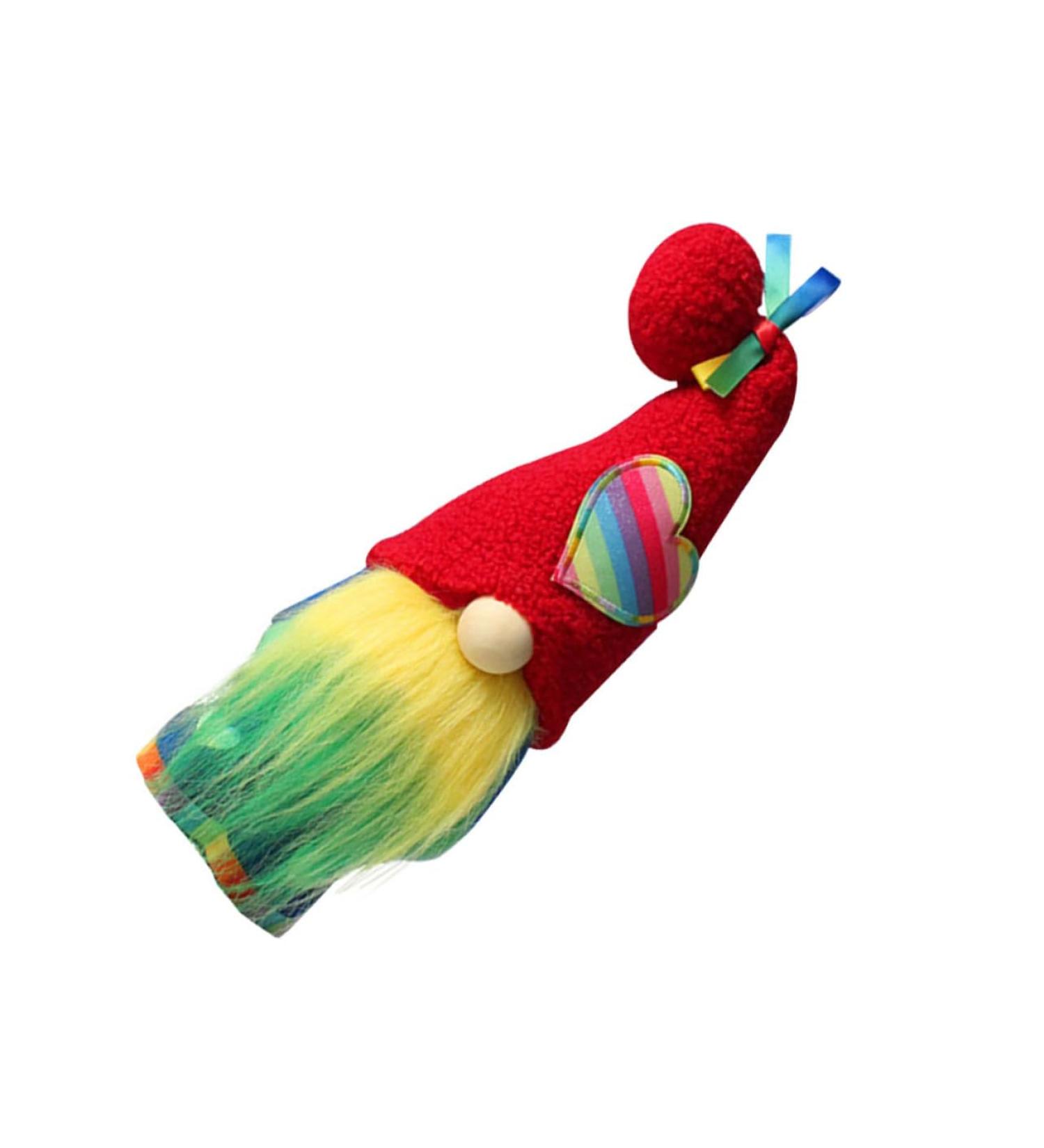Cabilock 2pcs Heart Doll Party Figurine Delicate Office Lovely Rainbow Adorable Gnome Colorful Colorfulx2pcs 37x12.5cmx2pcs - Buy Online on SooperMarket.com
