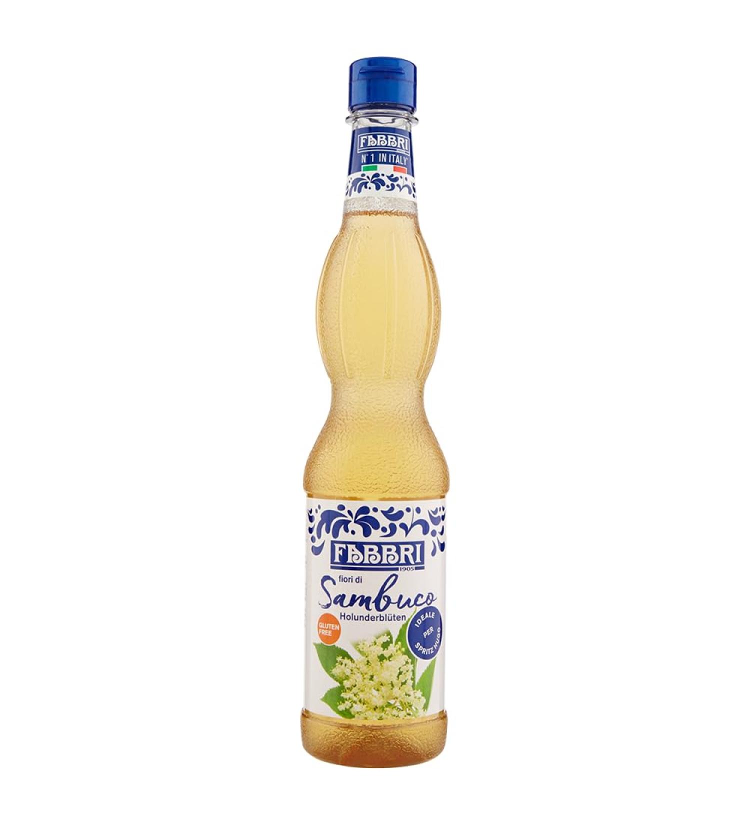 Fabbri Flavoring Syrup Elderflower Made in Italy 18.9 Ounce (560ml) - Buy Online on SooperMarket.com
