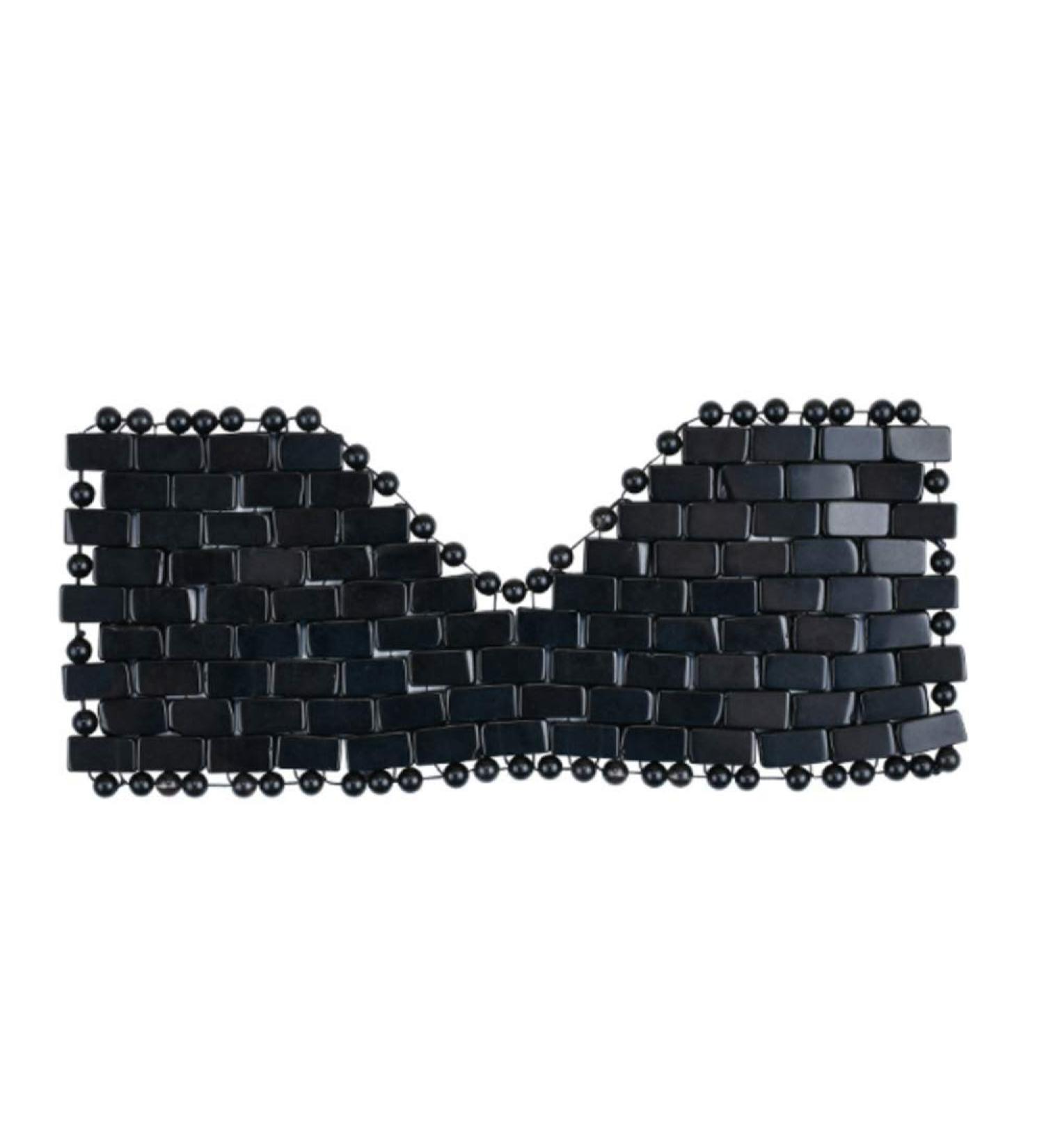 Amethyst Eye Mask for Stress Relief & Fatigue Reduction - Cooling Eye Mask with Textured Bead Lining | Black Obsidian Home Decoration - Buy Online on SooperMarket.com