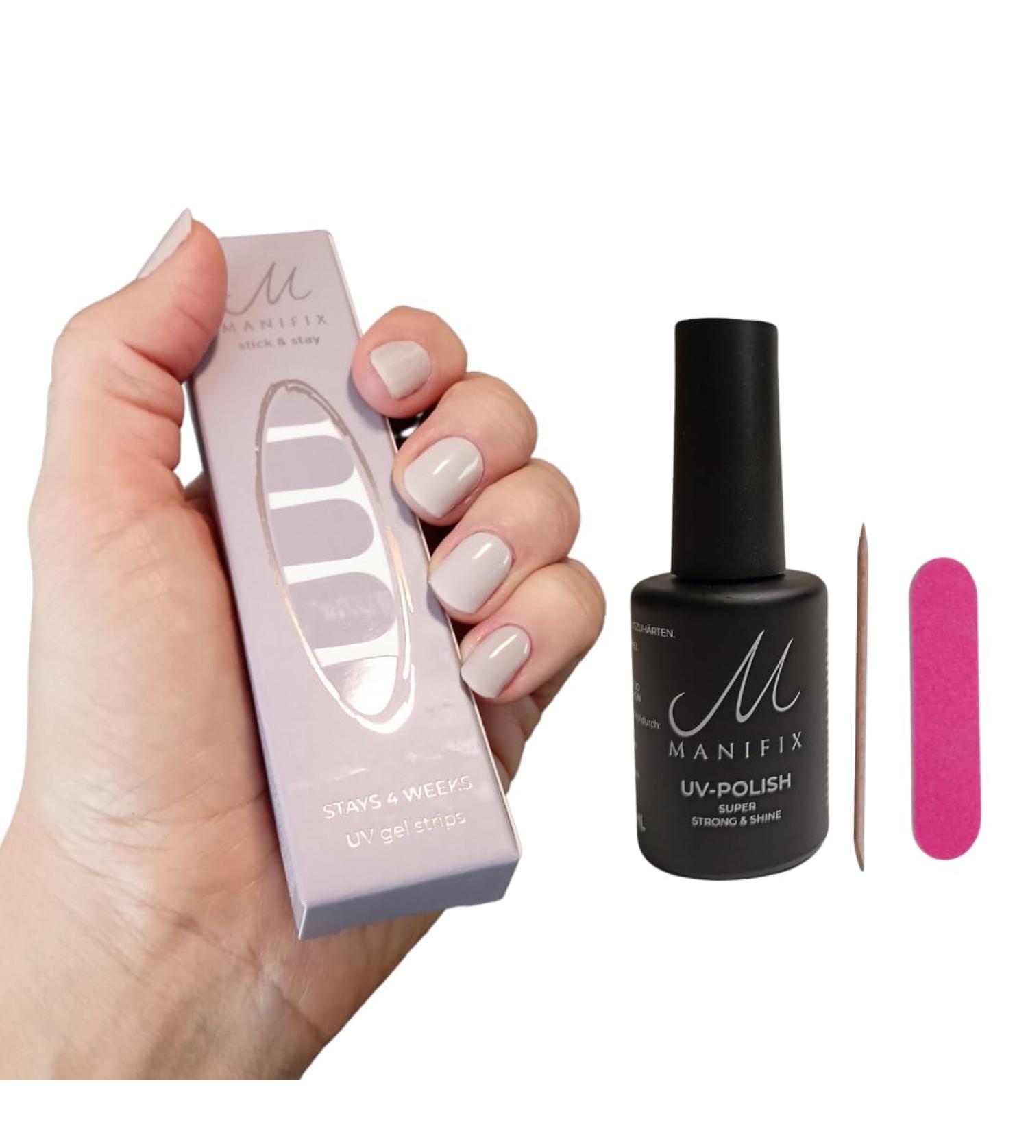 UV Gel Foils Manifix Starter Set Noble Nude | DIY Gel Nail Kit | Swiss Beauty Innovation Award 2021 | Vegan Eco-Friendly Cruelty-Free - Buy Online on SooperMarket.com