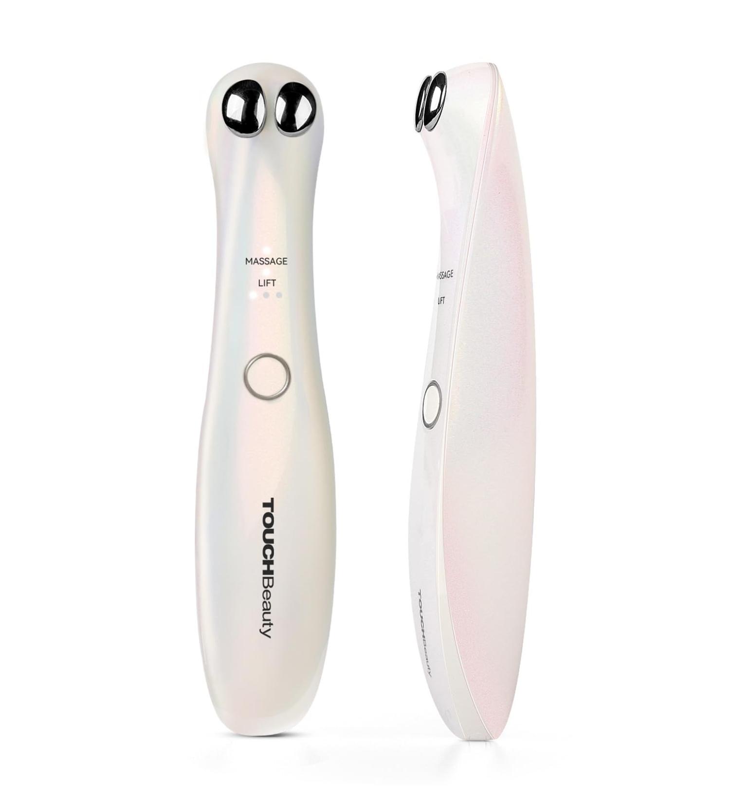 TOUCHBeauty EMS Eye Massager Anti-Wrinkle Eye Massage with Heated and Vibration Anti-Ageing Massager Rechargeable 2 Massage Modes for Eye Bags Dark Circles Swelling AG-1883 (White) White-2 - Buy Online on SooperMarket.com