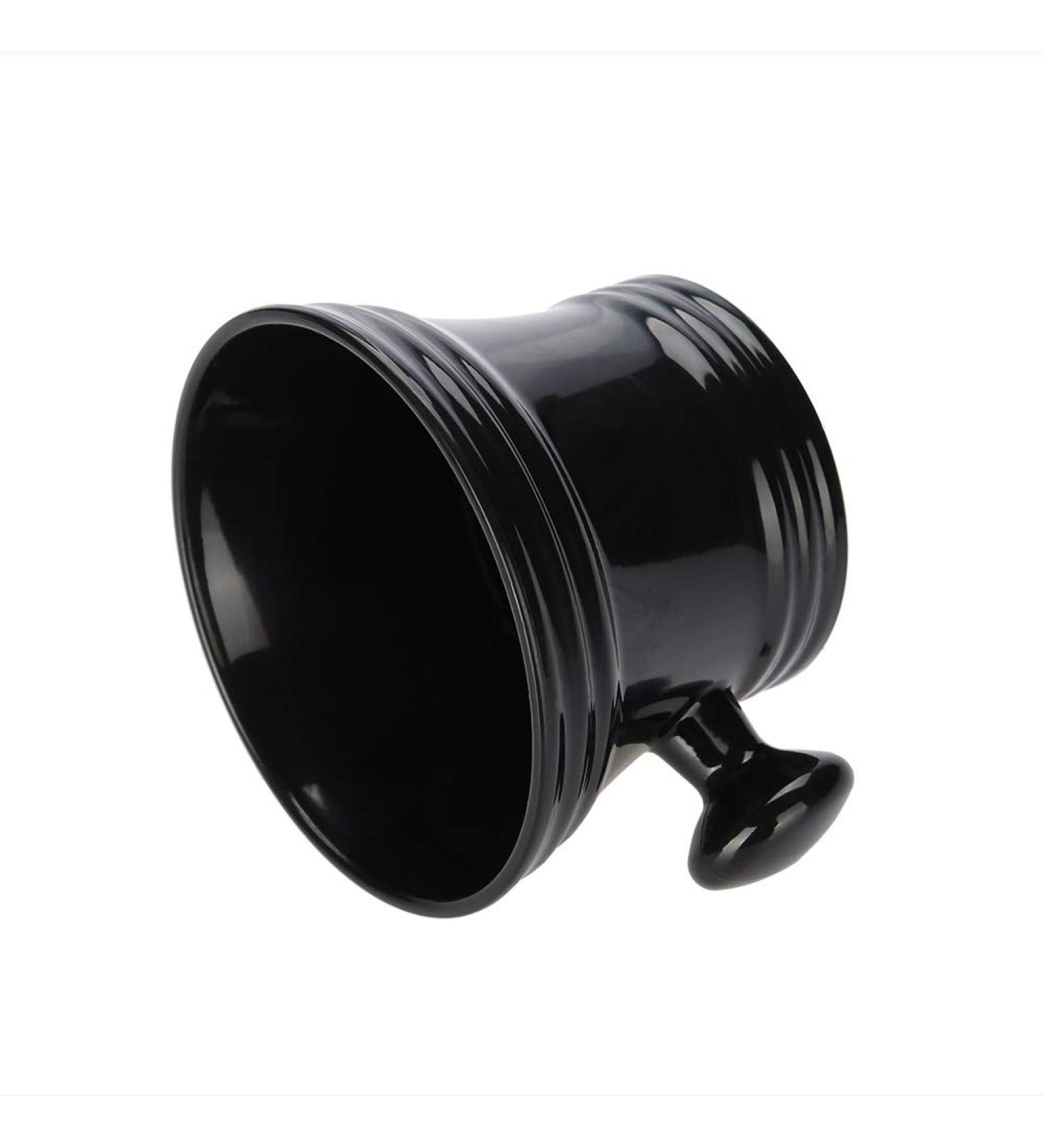 Plastic Shaving Soap Bowl | Black Shaving Mug for Men | Shave Cream and Soap Bowl - Buy Online on SooperMarket.com