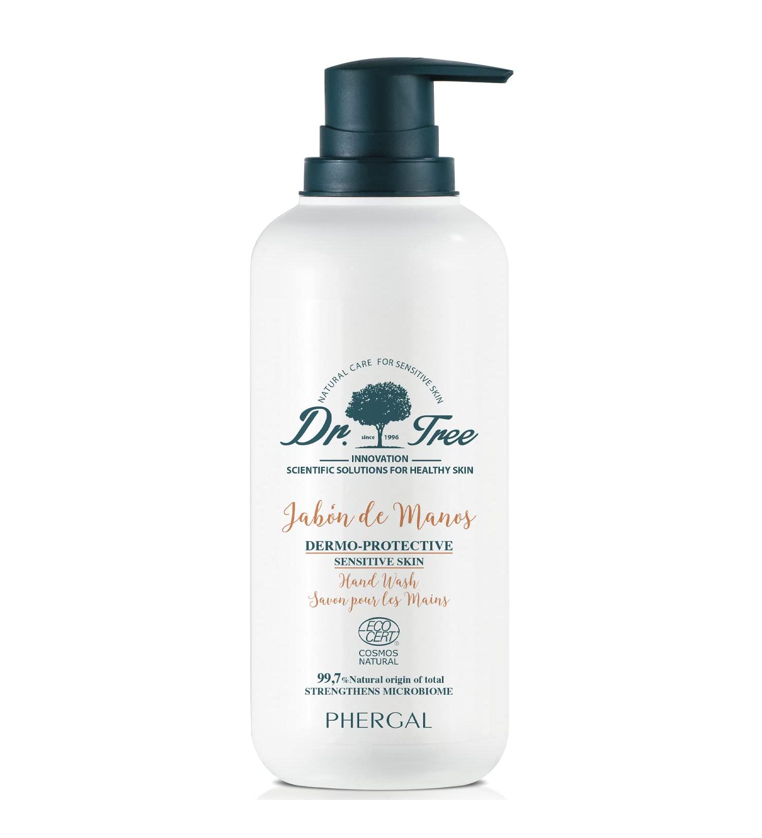 Dr.Tree Bio Dermo Protective Liquid Soap for Sensitive Skin | Vegan 99.7% Natural | 400ml - Restore Your Skin Barrier - Buy Online on SooperMarket.com