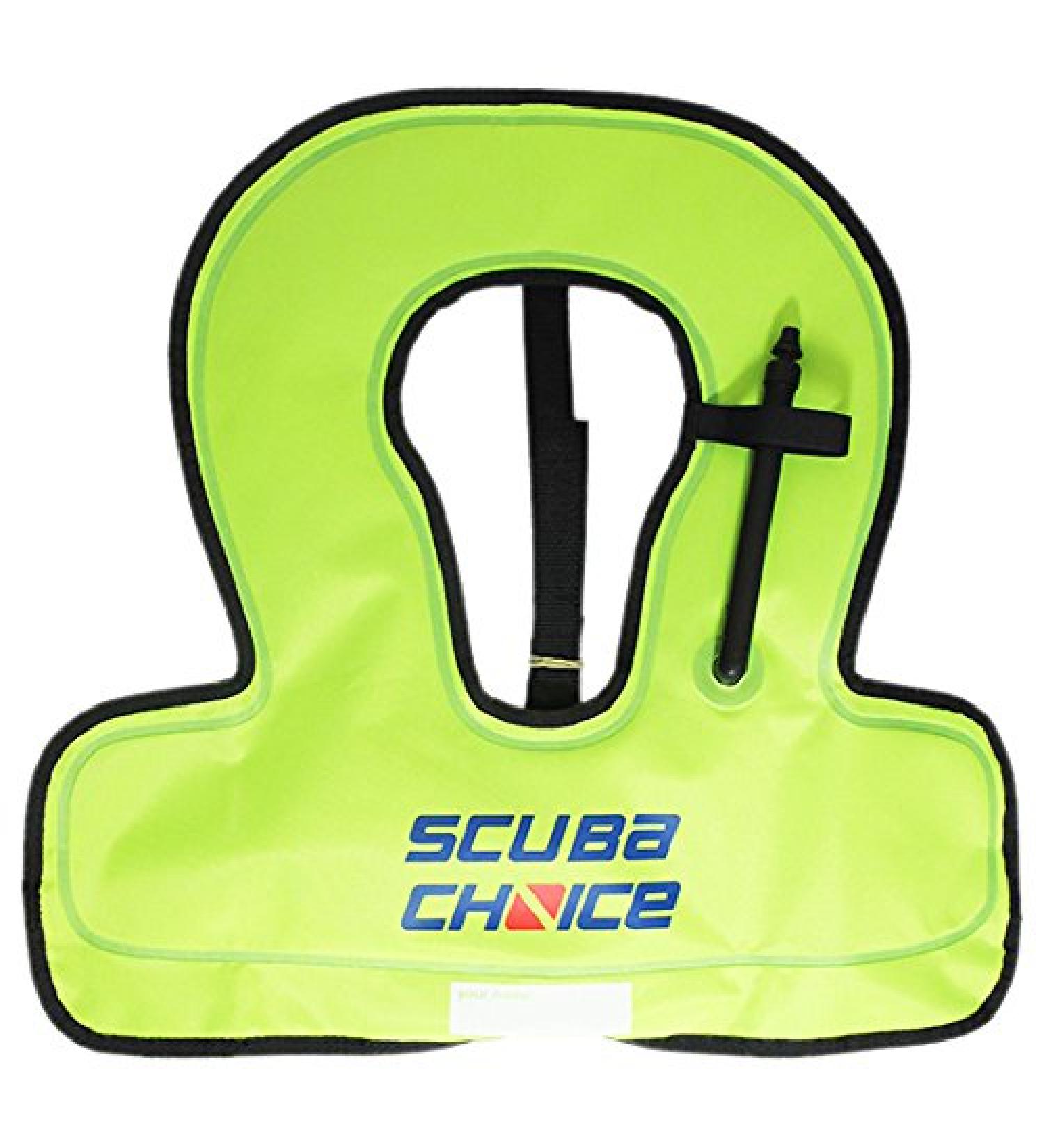 Scuba Choice Youth Kids Snorkel Vest - Neon Yellow/Blue | Personalized Name Box - Buy Online on SooperMarket.com