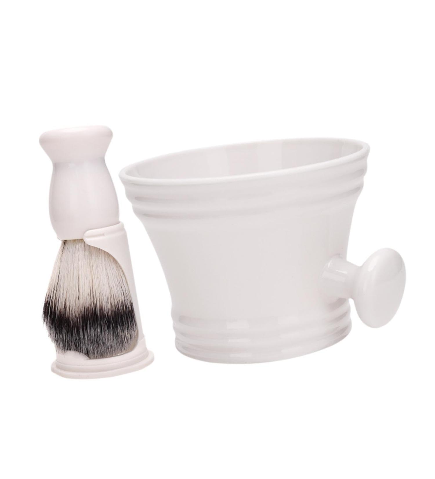 Predolo Shaving Bowl & Brush Set | Premium Grooming Sets for Men | Travel-Friendly Barber Shop Essentials - Buy Online on SooperMarket.com
