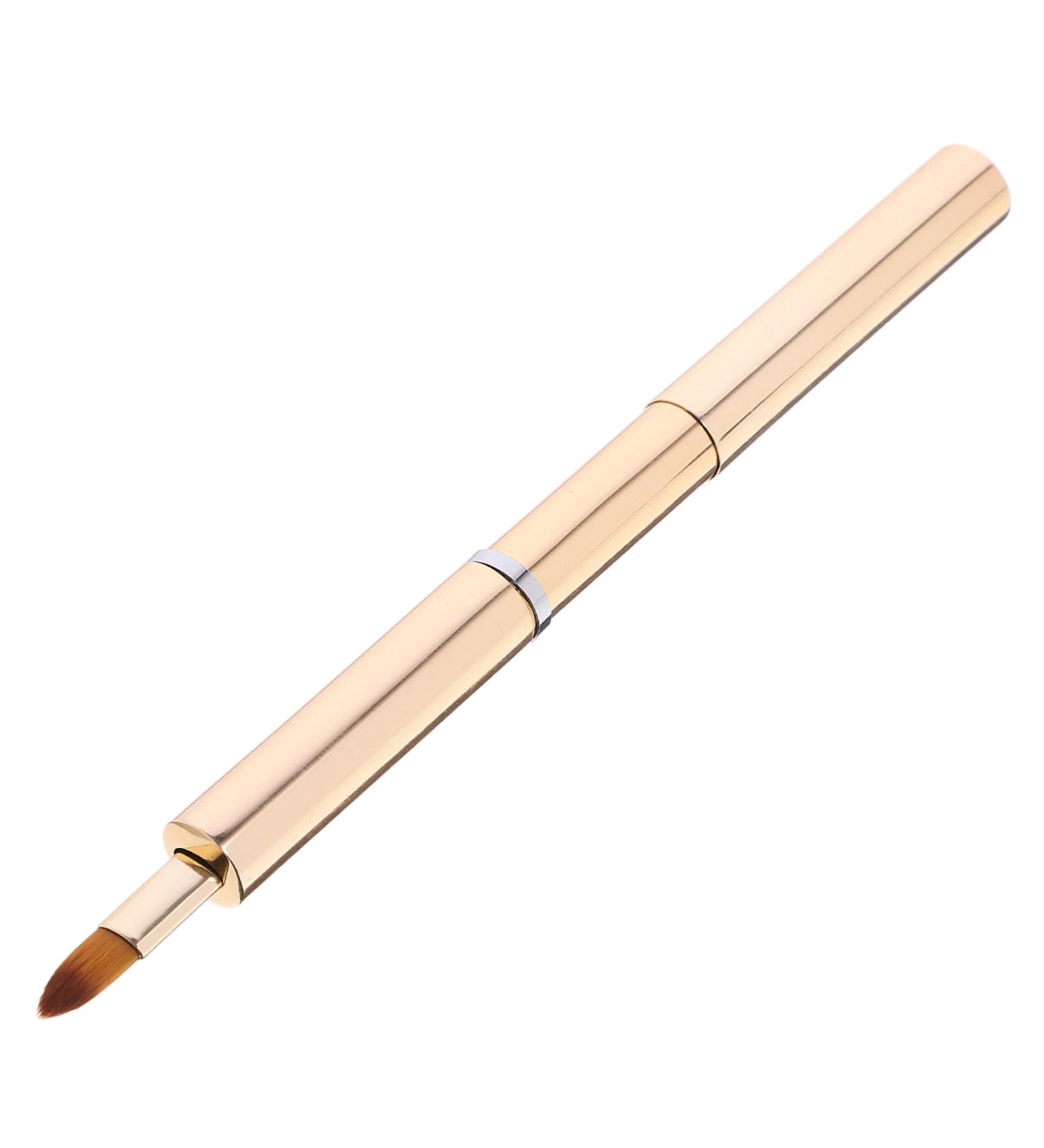 Mikinona Portable Lip Brush Lipstick Lip Brush for Women Makeup Brush for Women Lip for Women Lip Women Makeup Tools Lip Balm Applicator Lip Makeup Telescopic Lip Gloss Aluminum 13.40X0.90X0.90CM Golden - Buy Online on SooperMarket.com