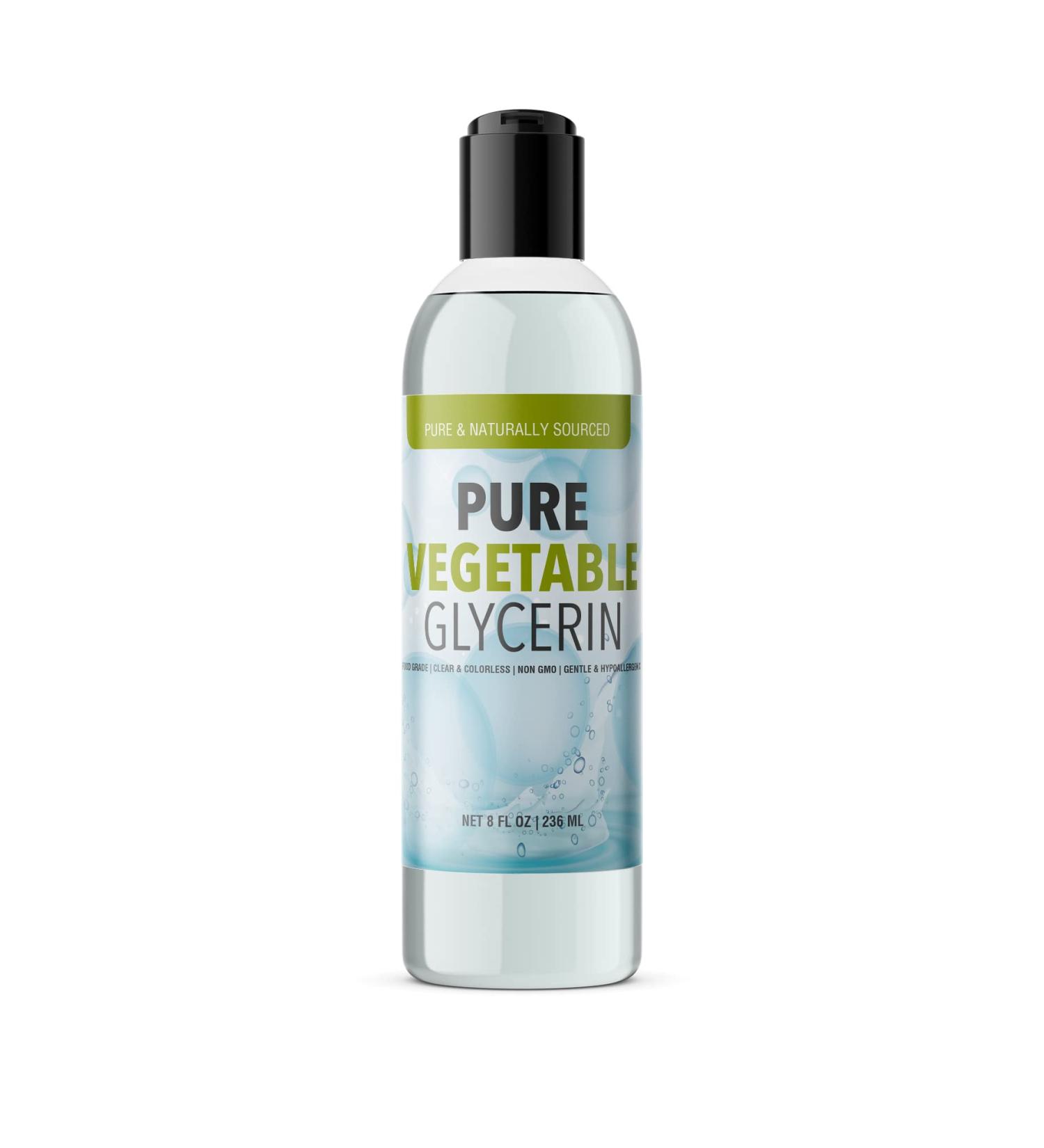 Vegetable Glycerin 8 fl oz - Food Grade, Vegan, Hypoallergenic, Odorless, Colorless - Buy Online on SooperMarket.com